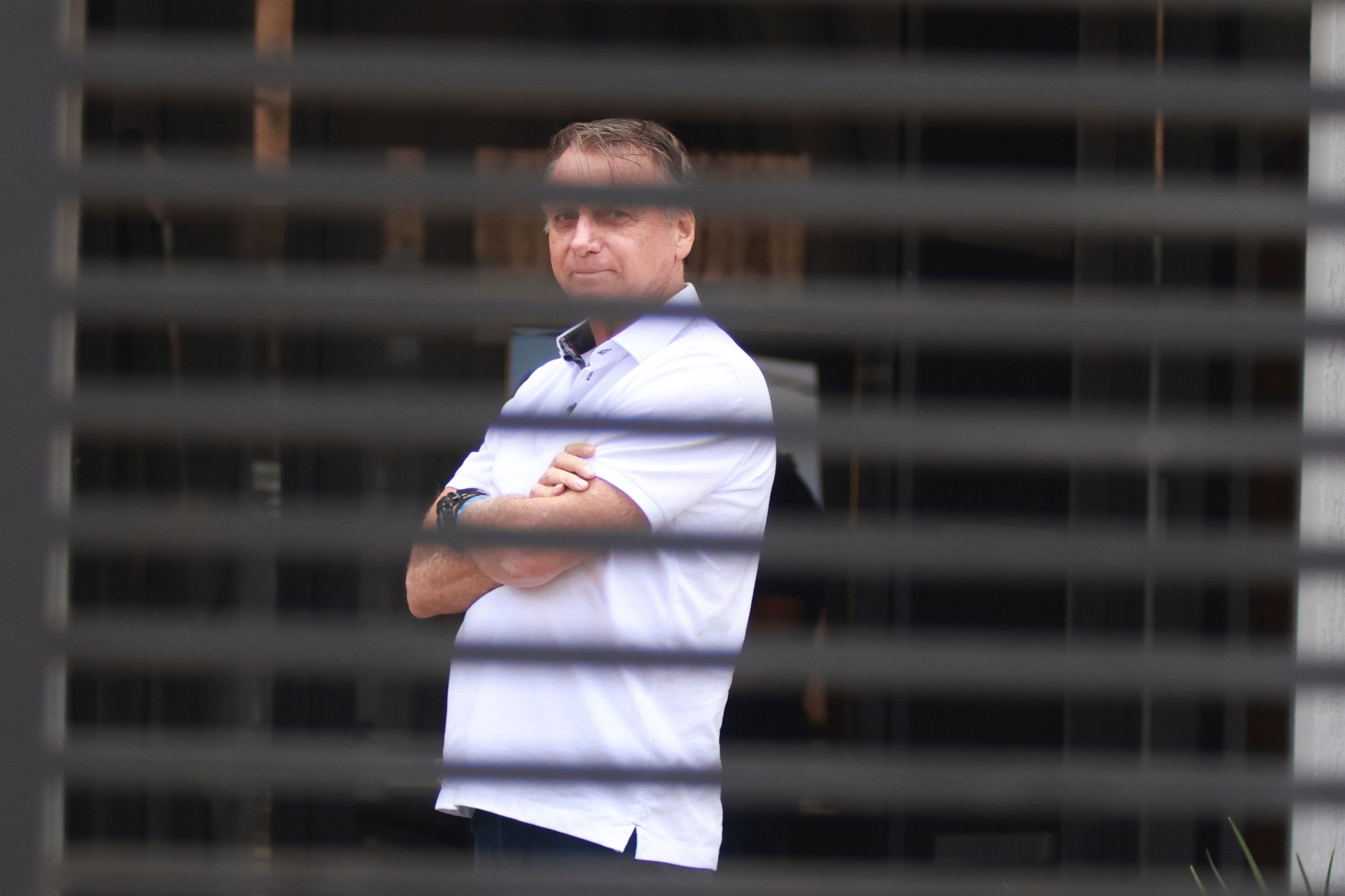 Brazil’s former president Jair Bolsonaro at his home last year. Photo: AP