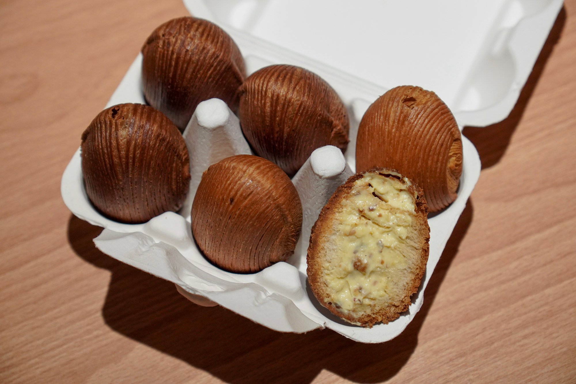 Social Goods’ menu includes the “Eggie”, a reinvented egg tart. Photo: Karma Lo