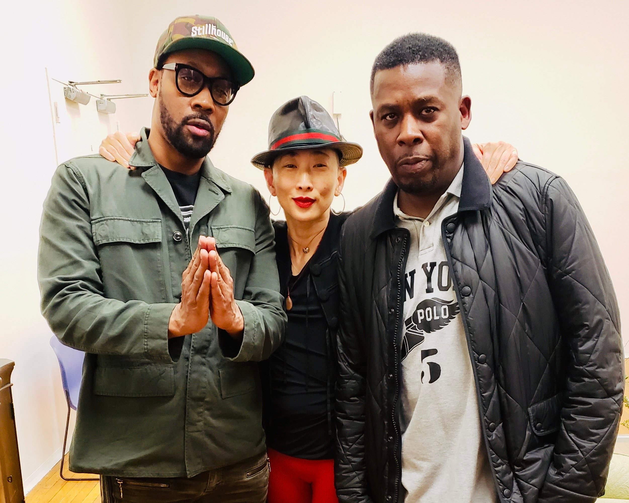 Sophia Chang with RZA (left) and GZA of the Wu-Tang Clan, in 2019. After growing up “a yellow girl in a white world”, the Korean-Canadian moved from suburban Vancouver to New York, where she would come to manage hip-hop artists from A Tribe Called Quest to D’Angelo. Photo: Sophia Chang