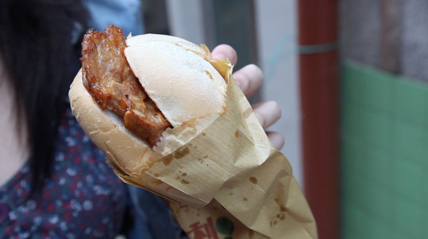A pork chop bun from Tai Lei Loi Kei in Macau. The snack will be added to the city’s Inventory of Intangible Cultural Heritage. Photo: Joshua Lee