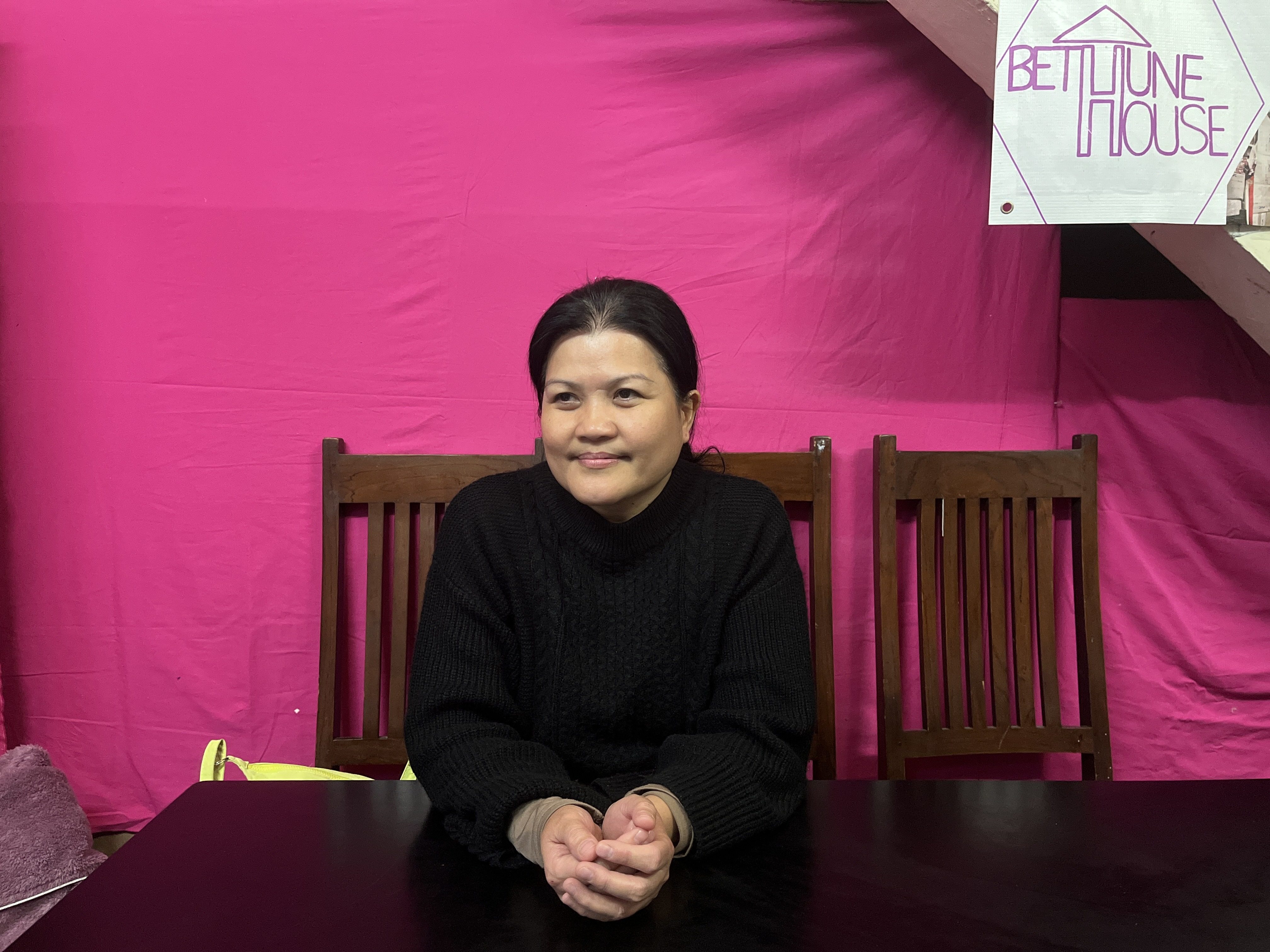 Filipino domestic worker Jonalyn Duran, 47, has been staying at Bethune House’s shelter after her dismissal on January 9. Photo: Kelly Fung