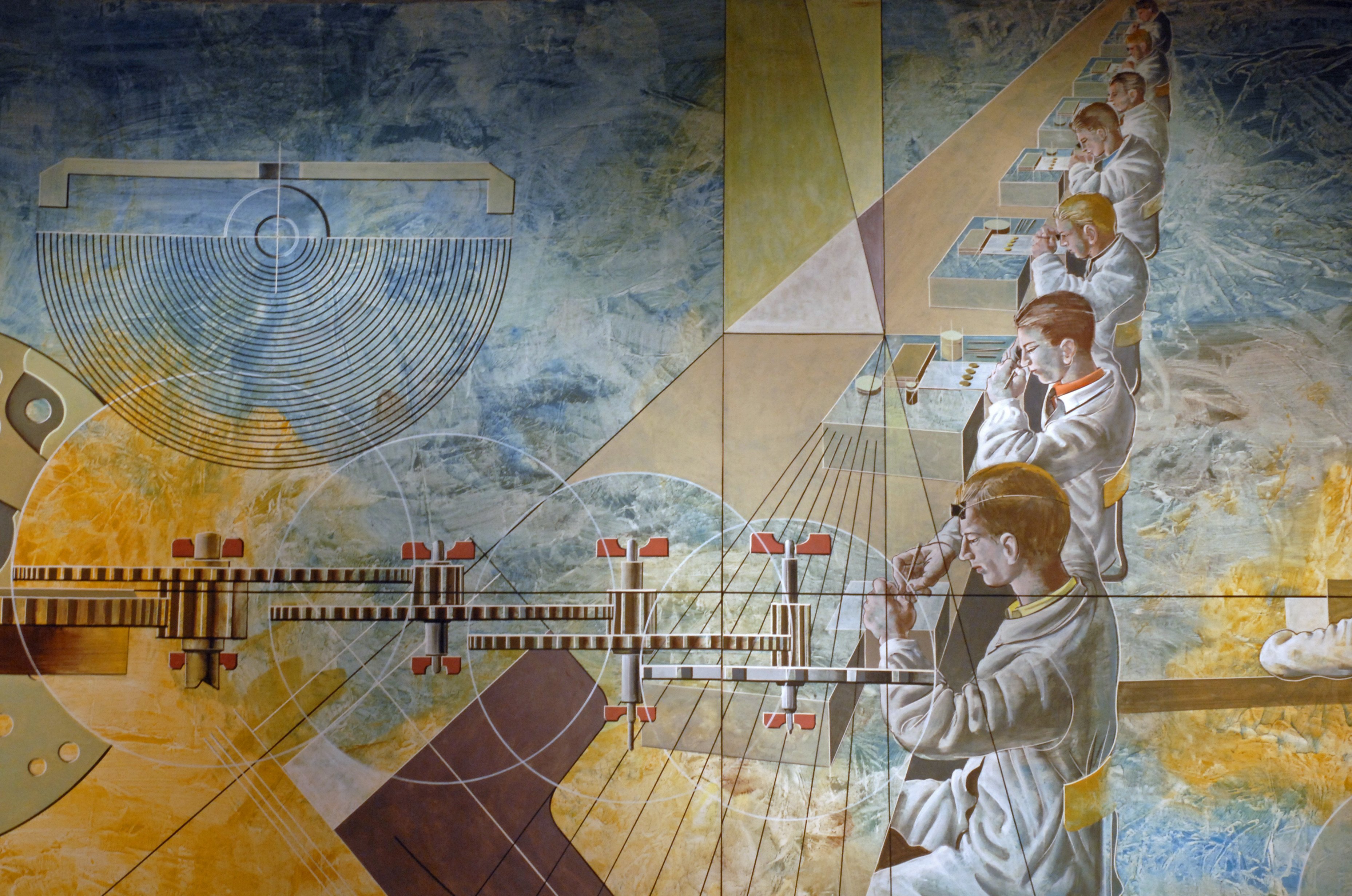 A fresco at the Musée International d’Horlogerie in Switzerland. Photo: Handout