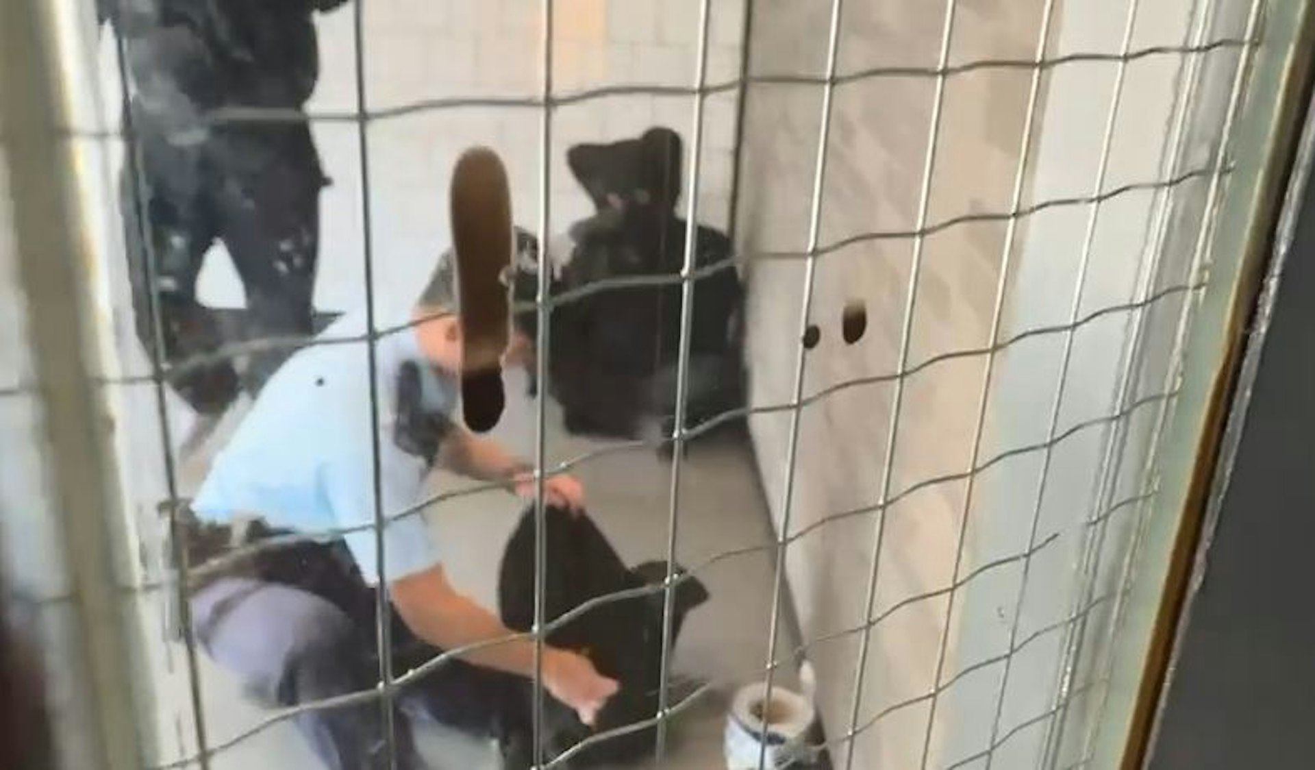 Hong Kong police have arrested a man wielding a knife near a McDonald’s branch in Tsuen Wan. Photo: Handout