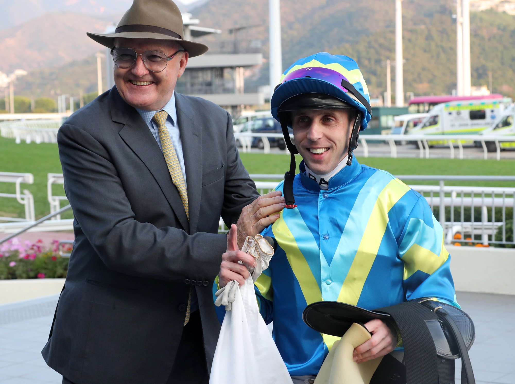 All smiles for David Hayes and Brenton Avdulla.