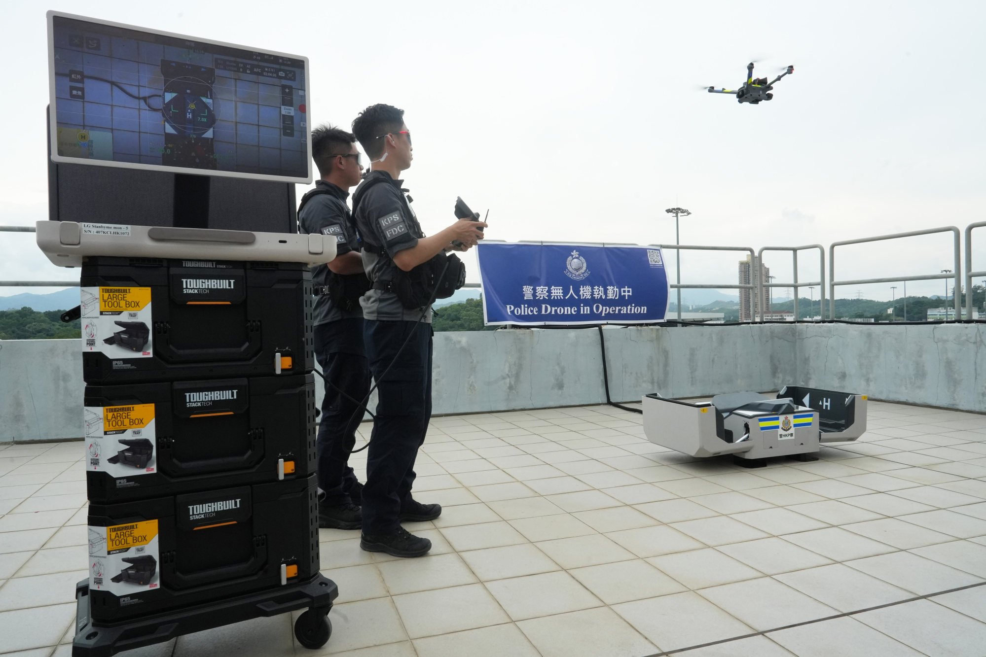 Police began testing automatic and manual drone patrols in Heung Yuen Wai and Kowloon West in May last year. Photo: Sun Yeung
