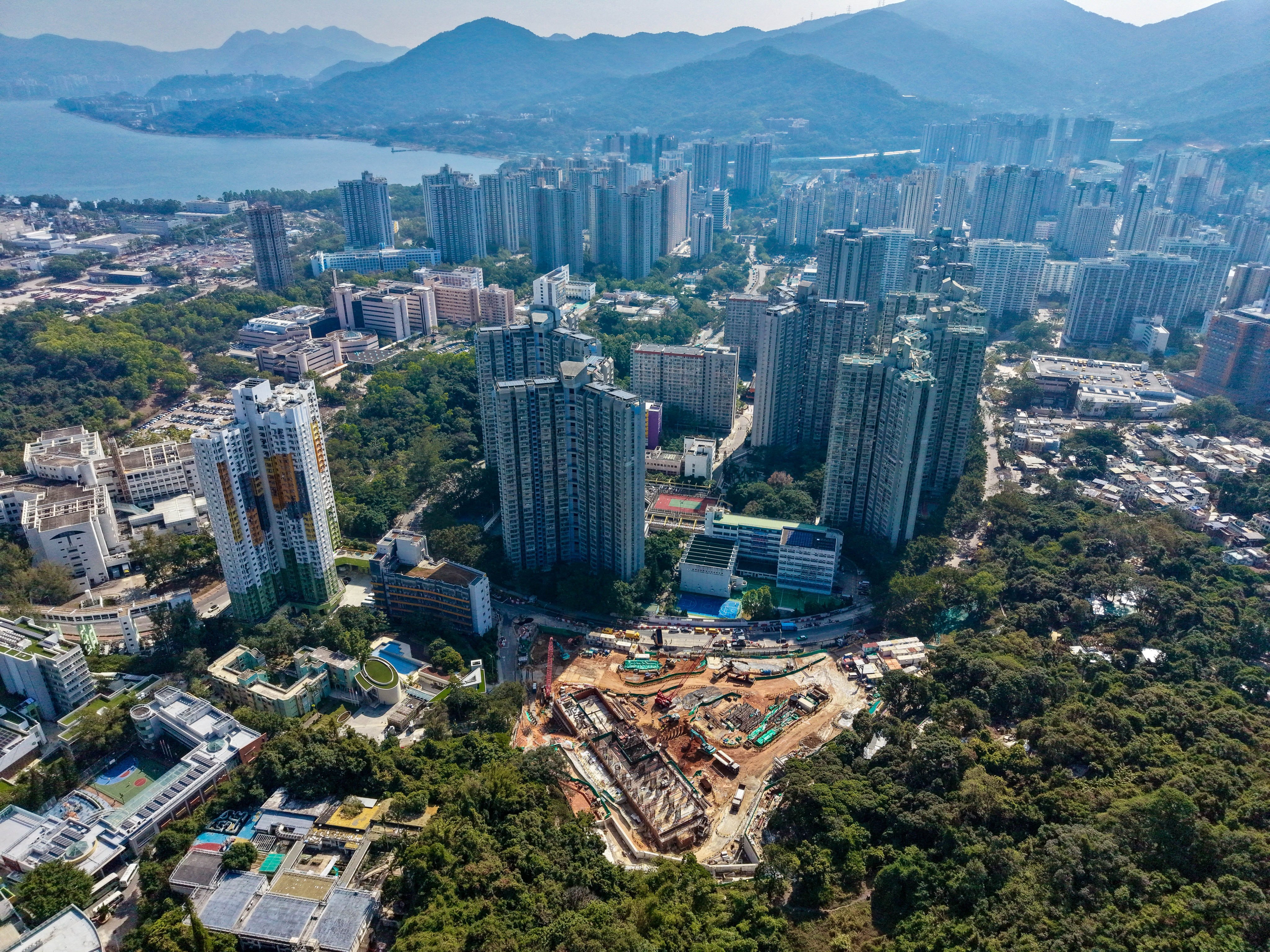 The plot of public housing land on Chung Nga Road West could serve as a potential site to rehouse residents from Wang Fuk Court. Photo: Karma Lo