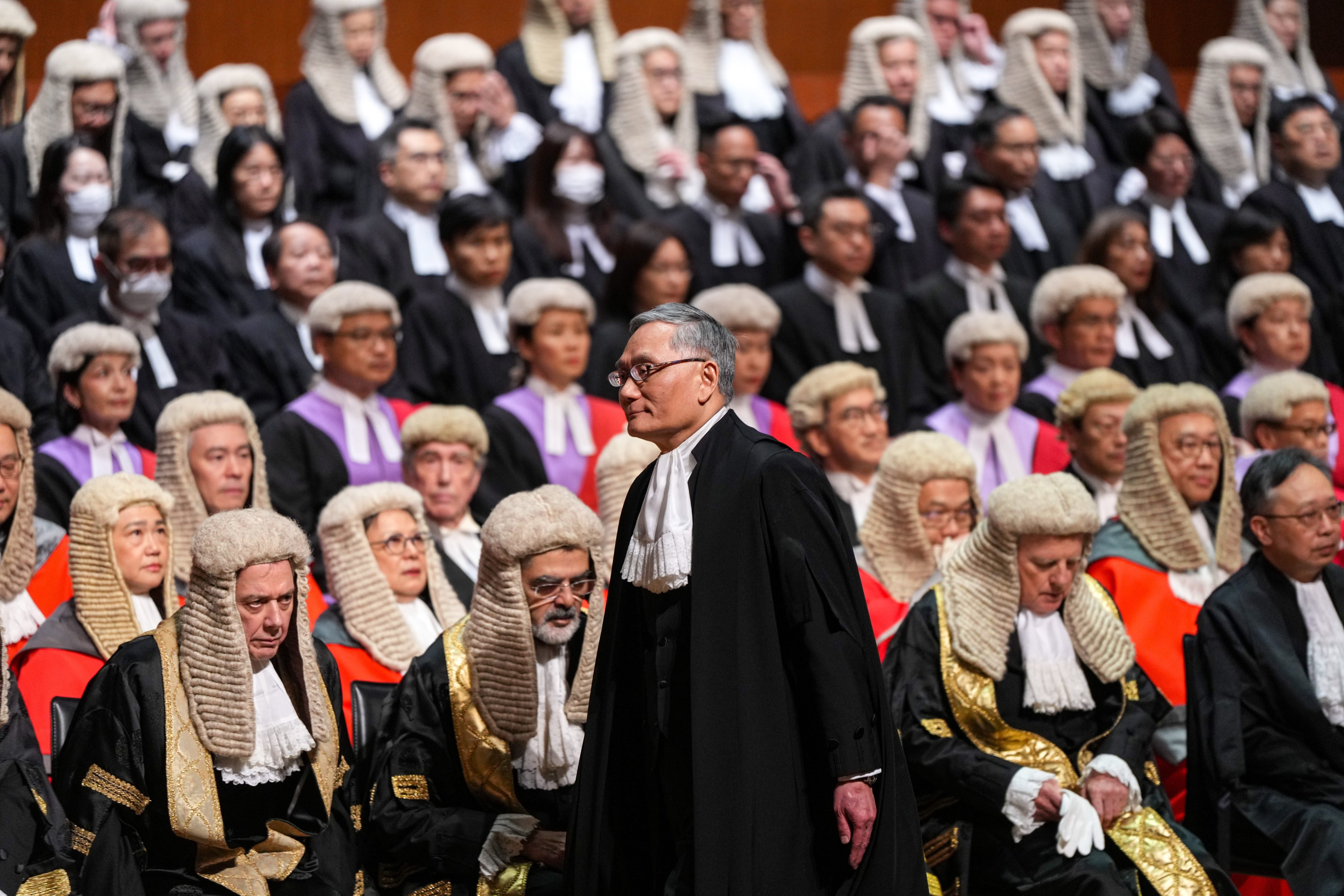 Chief Justice Andrew Cheung at the ceremony. Photo: Sam Tsang