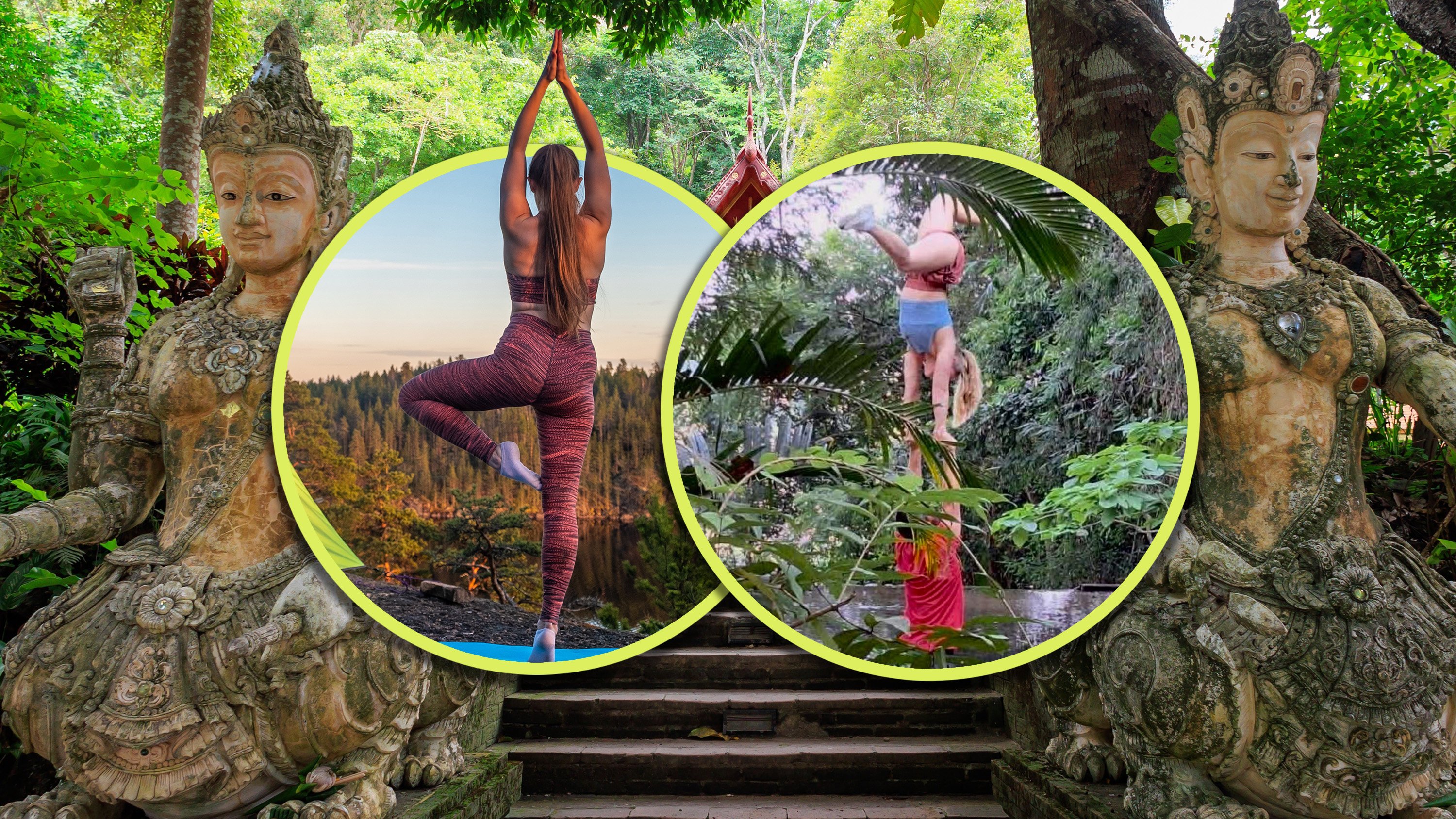 A temple in Thailand has warned tourists against doing sports like acro-yoga and climbing, and indulging in inappropriate behaviour at the site. Photo: SCMP composite/Shutterstock/Thaiger