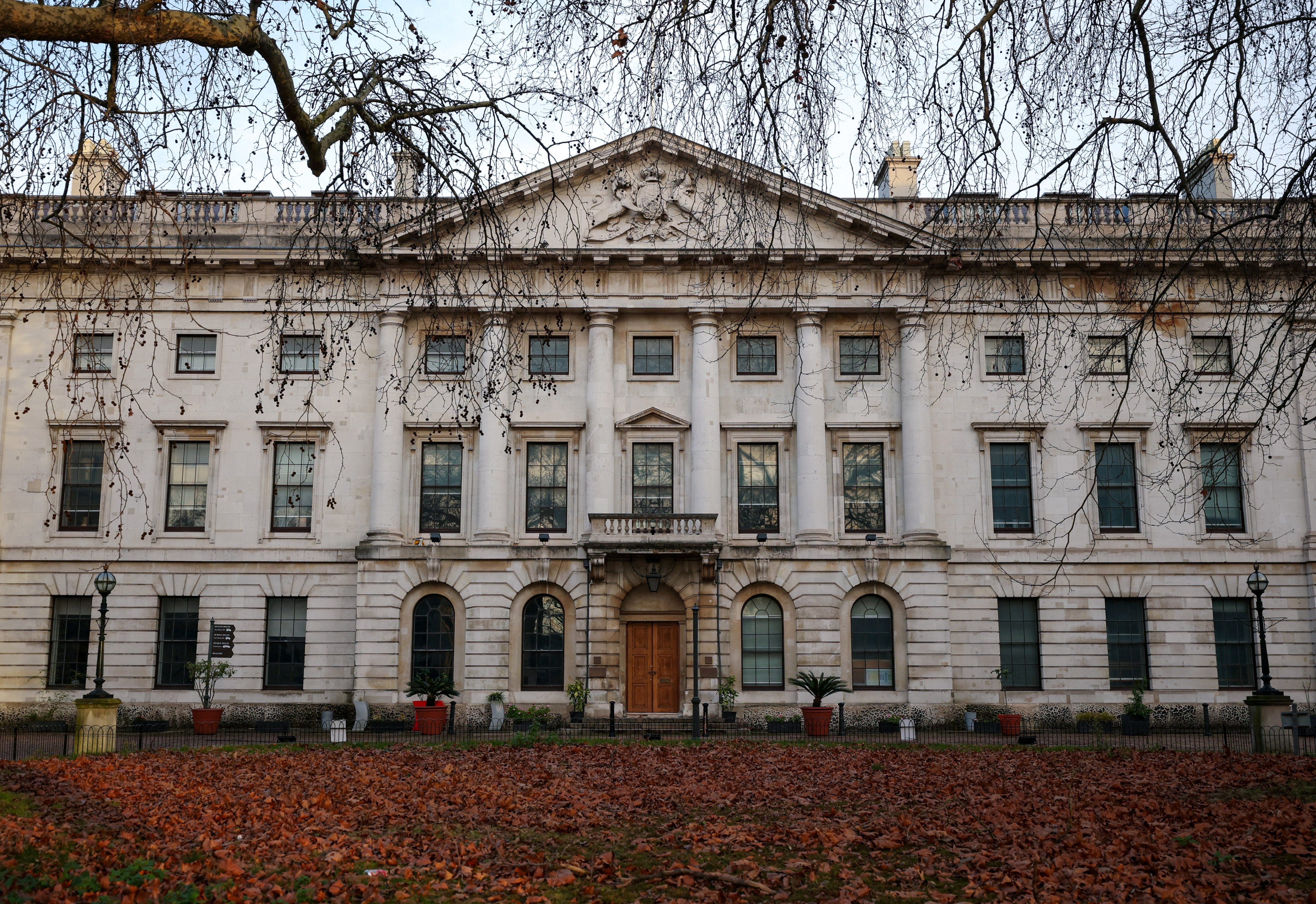 A view of the Royal Mint Court, the proposed site of the new Chinese mega embassy in London. Photo: Reuters