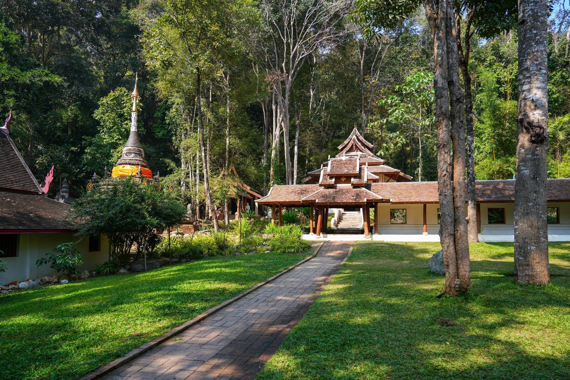 The Wat Pha Lat temple, above, is hidden in Chiang Mai’s lush jungle. Photo: Shutterstock