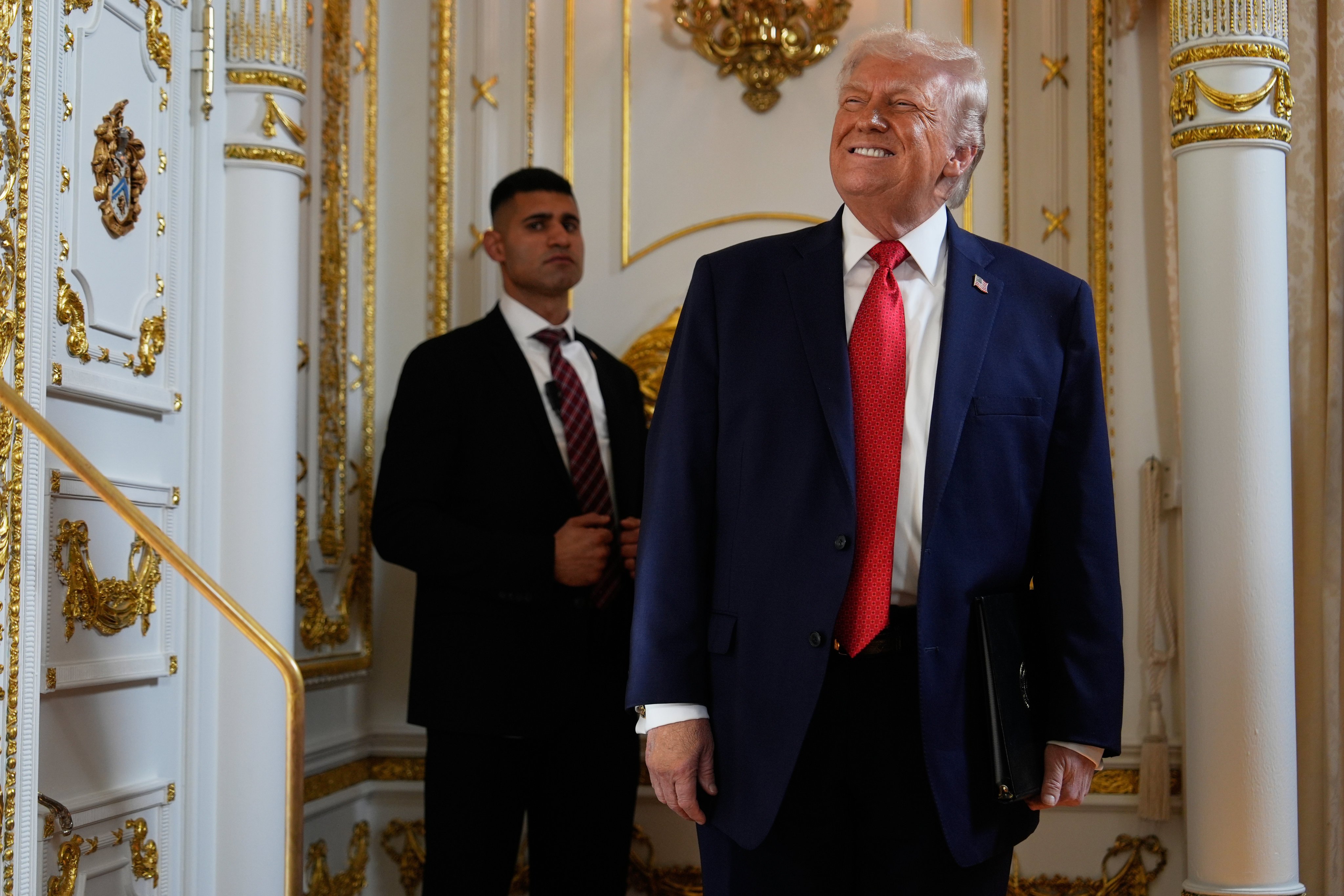 US President Donald Trump at his Mar-a-Lago Club in Palm Beach, Florida. Photo: AP