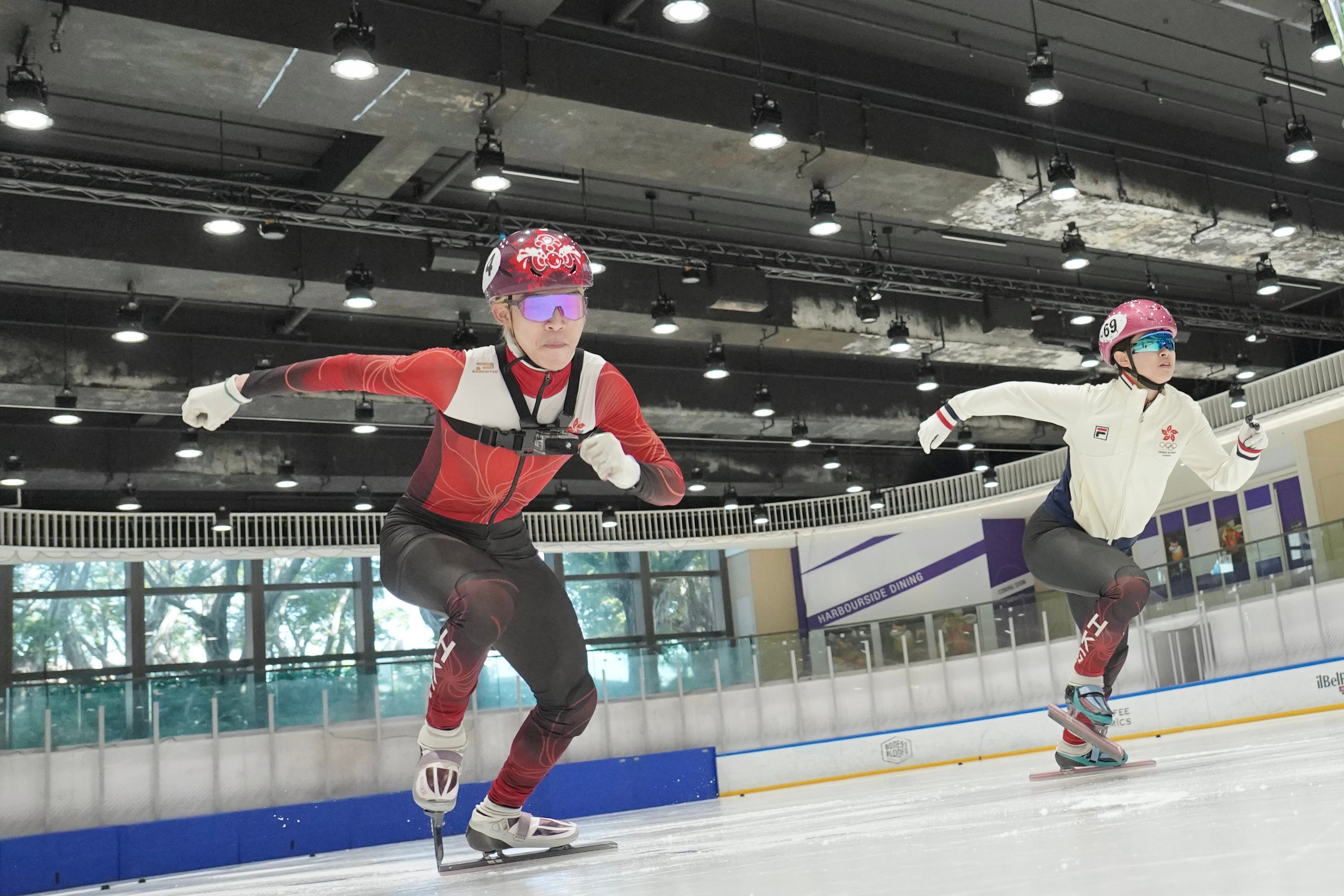 Speed skaters Darren Kwok (left) and Joey Lam will be taking part in their first Olympic Games. Photo: Karma Lo