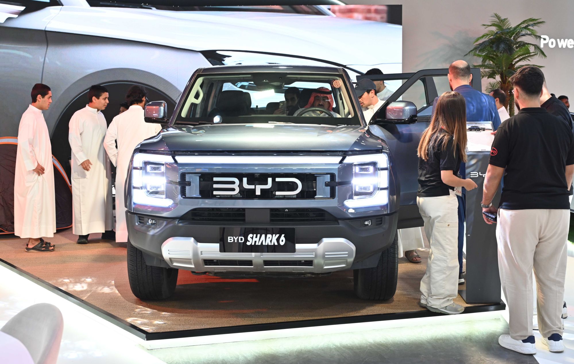Chinese car brand BYD is showcased during the Auto World Show in Kuwait in September 2025. BYD has taken over from Tesla as the world’s top-selling EV maker. Photo: Xinhua Chinese car brand BYD is showcased during the Auto World Show in Kuwait in September 2025. BYD has taken over from Tesla as the world’s top-selling EV maker. Photo: Xinhua