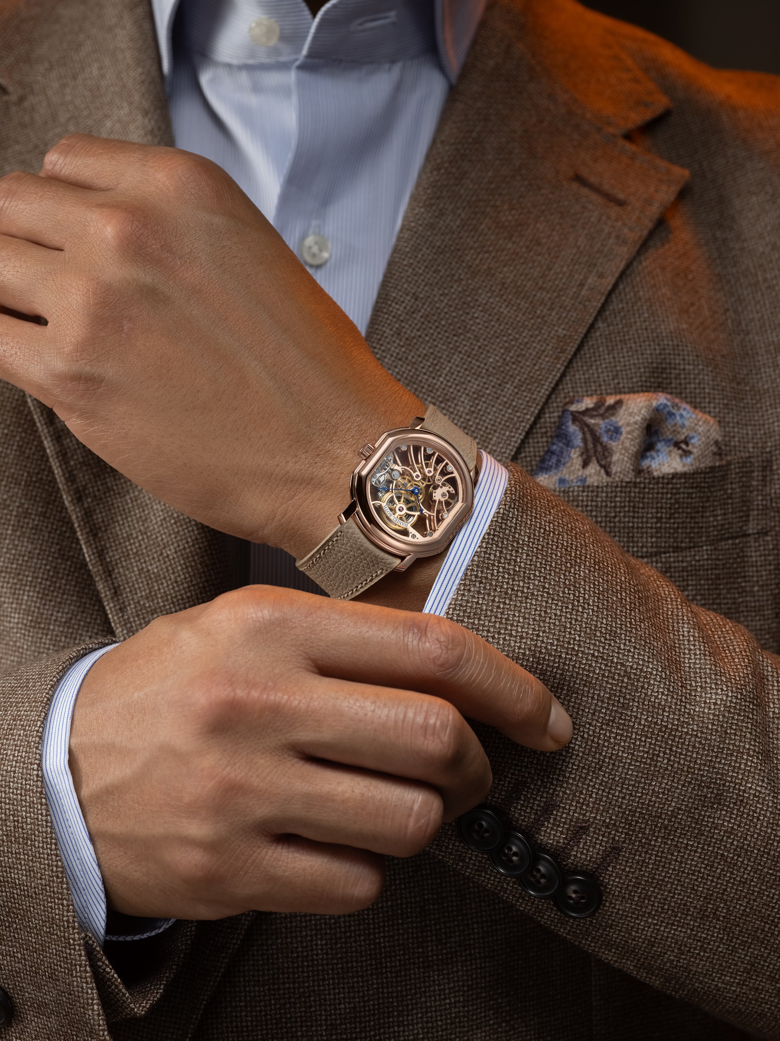 Daniel Roth’s Extra Plat Rose Gold Skeleton. Photo: Handout