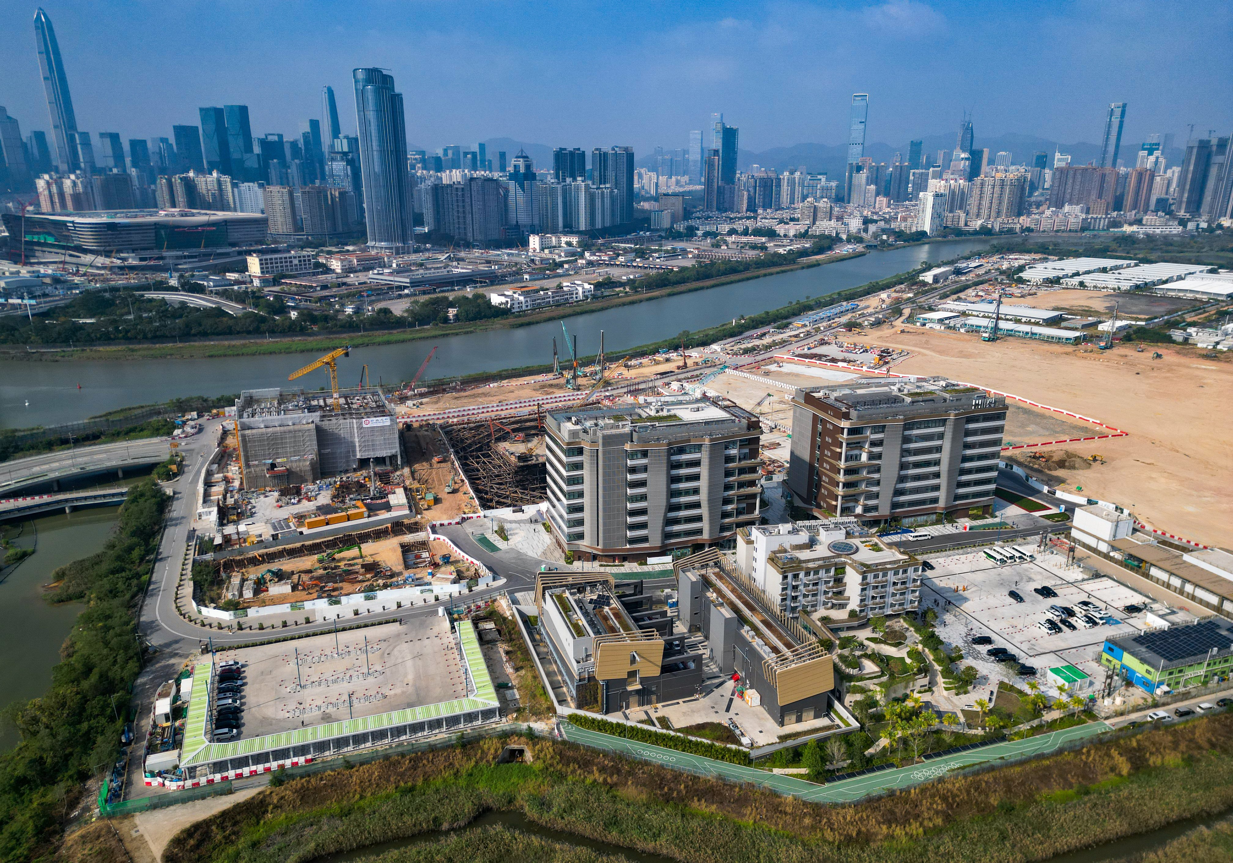 An aerial view of the Hong Kong-Shenzhen Innovation and Technology Park. Photo: Eugene Lee