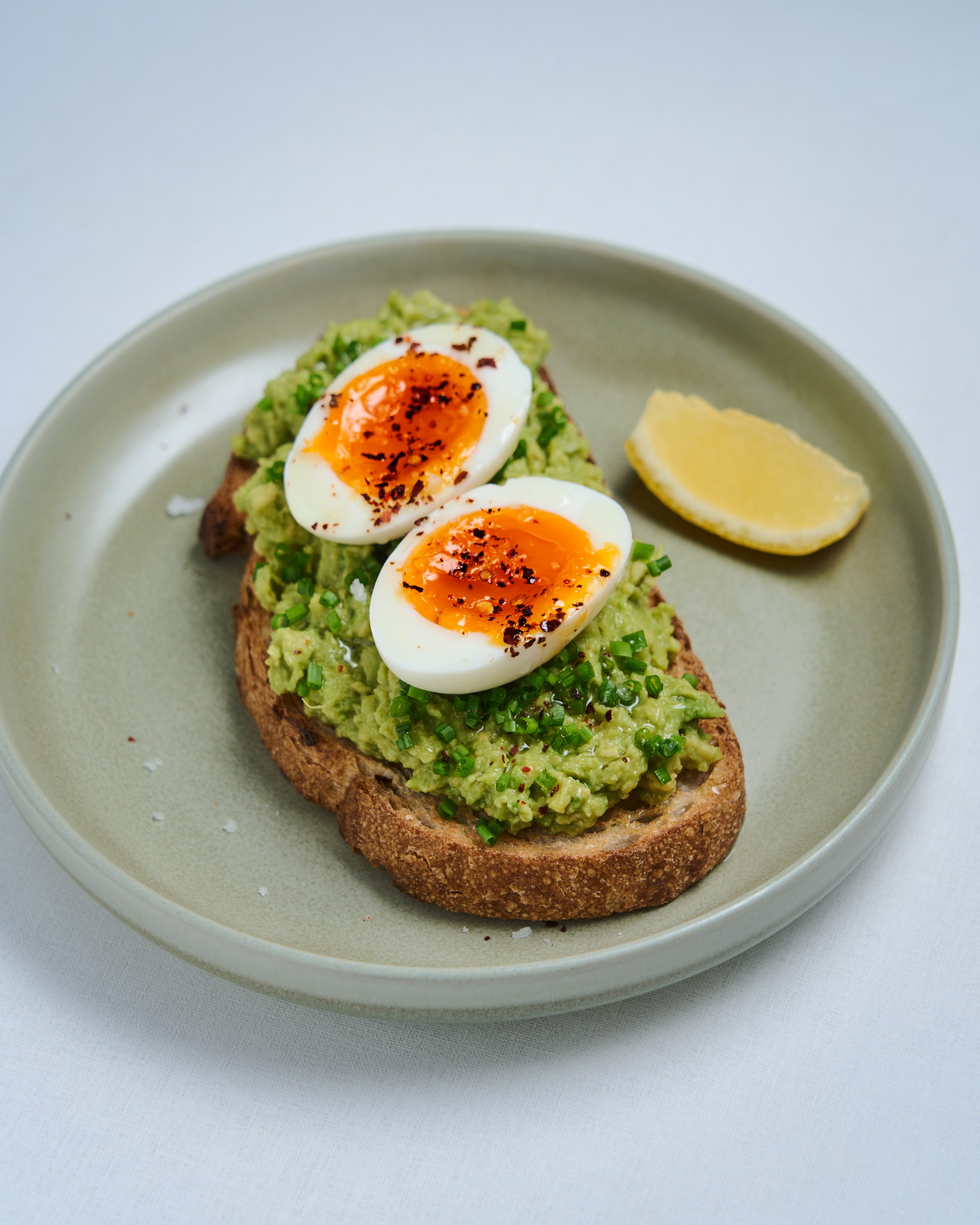 The soft boiled egg and avocado toast from Matchali. Photo: courtesy Matchali