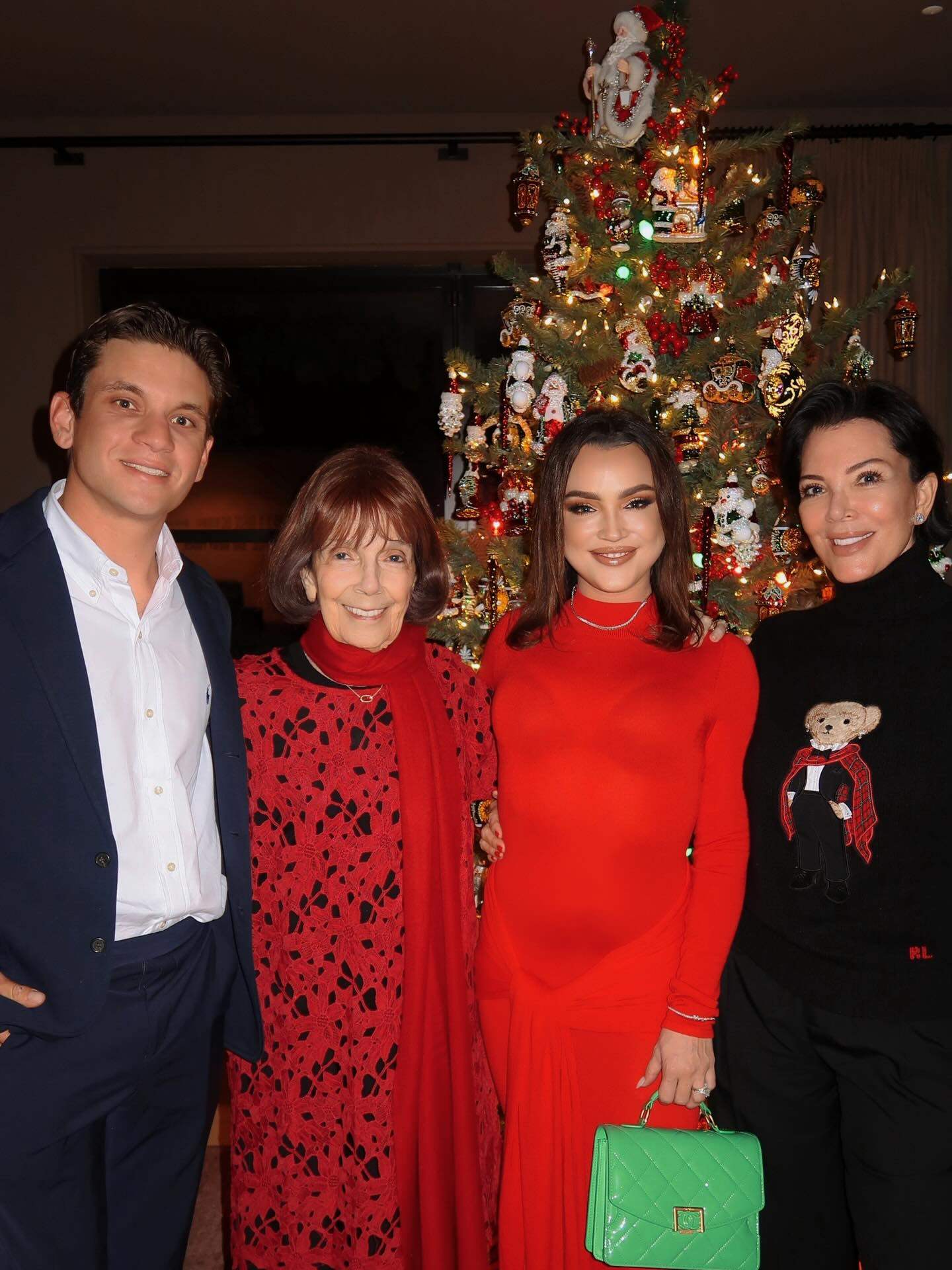 Natalie Zettel with her aunt, Kris Jenner (right), and her grandma, MJ (left). Photo: @nataliezettel/Instagram