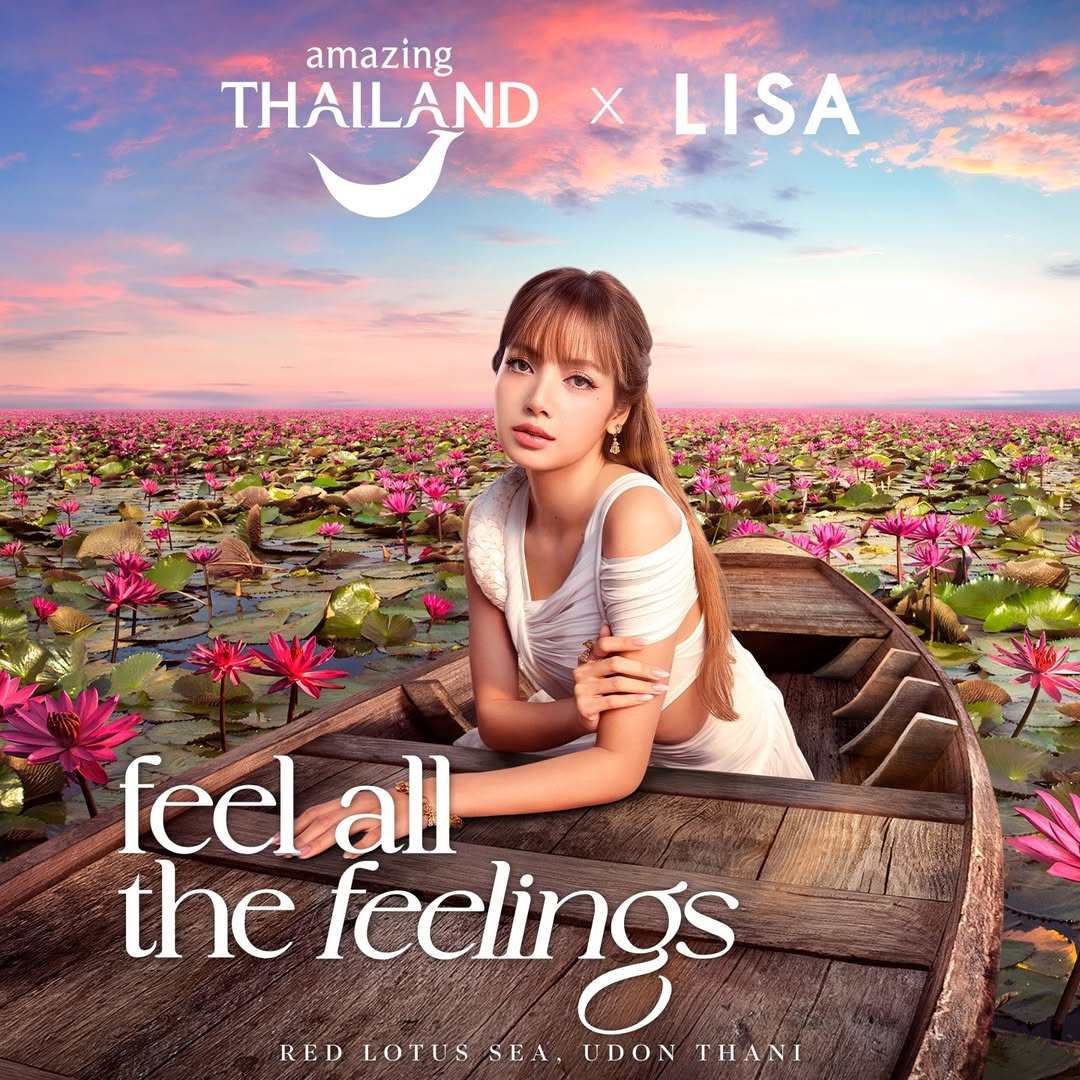A Thai tourism promotional image featuring K-pop star Lisa. Photo: Instagram/tourismthailand