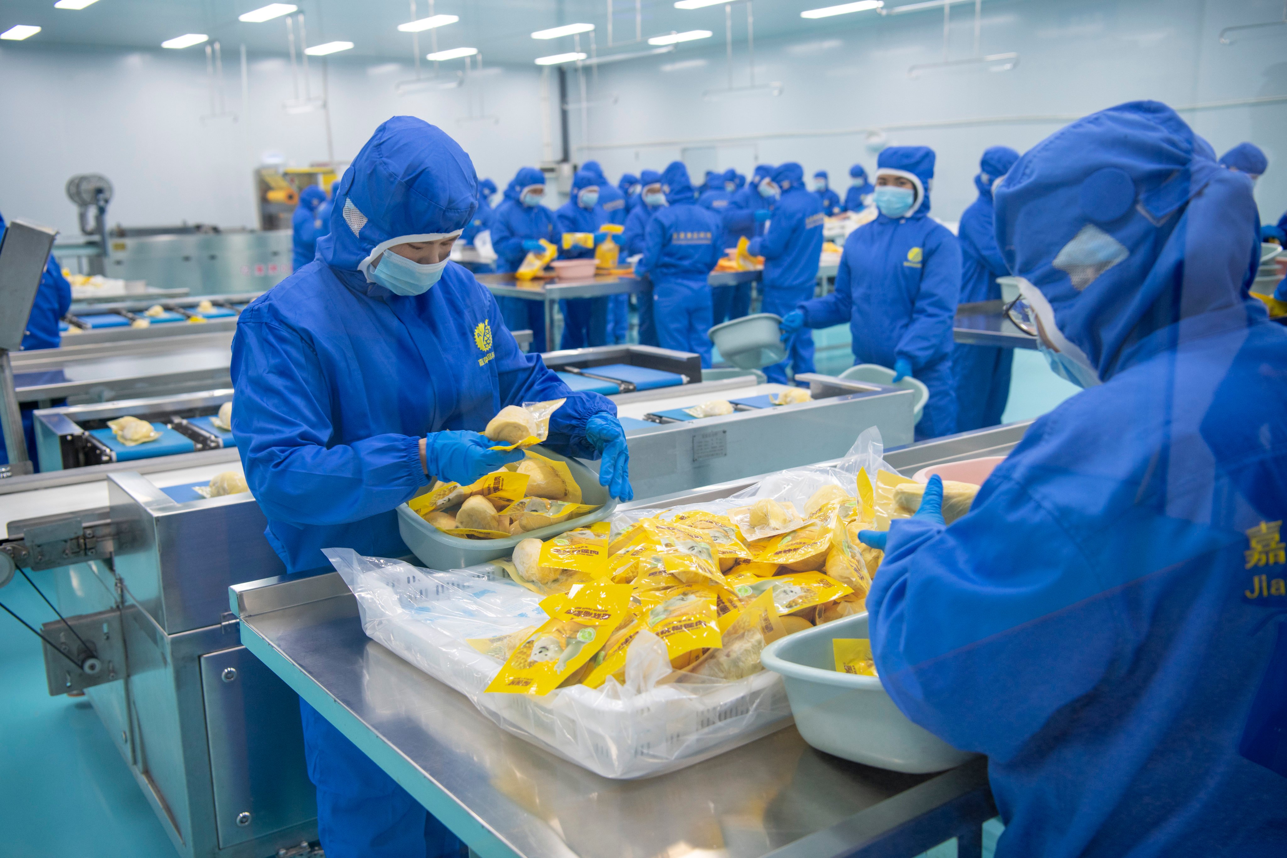 People work at a durian processing facility in China’s southwestern Guangxi region. China is by far the world’s largest market for the spiky, pungent fruit. Photo: Xinhua