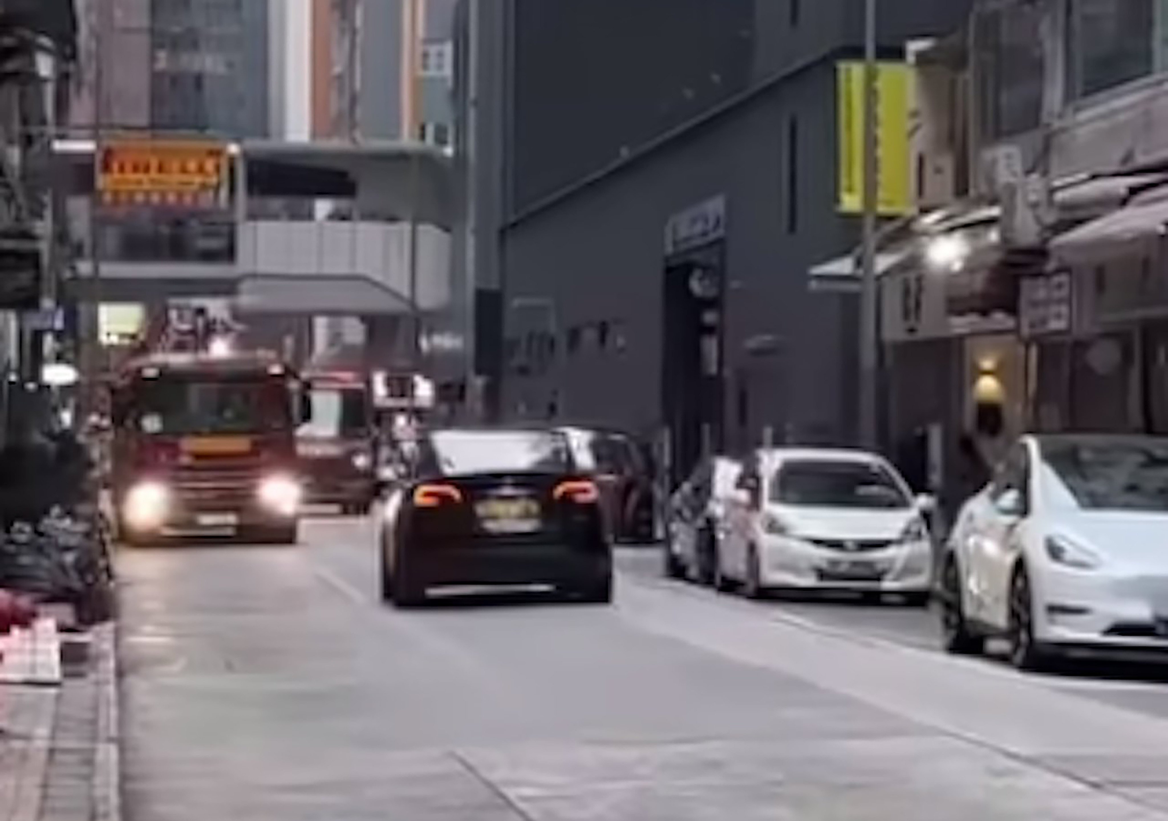 Lawmaker Judy Chan was filmed driving on Jaffe Road in Wan Chai. Photo: Handout