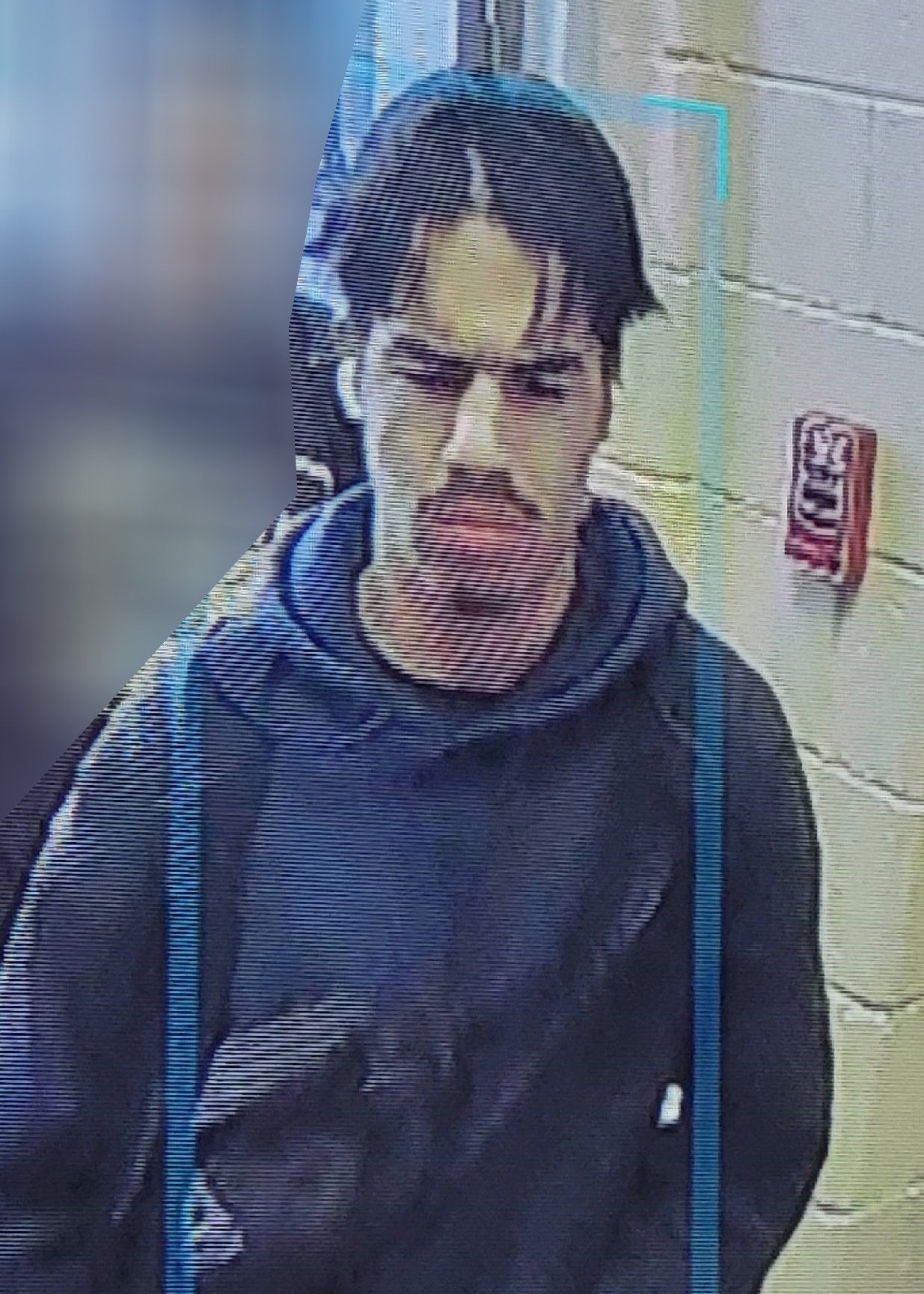 Fasihullah Safar is caught on CCTV while trespassing a school in Fredericksburg, Virginia. Photo: Facebook/Fredericksburg Police Department