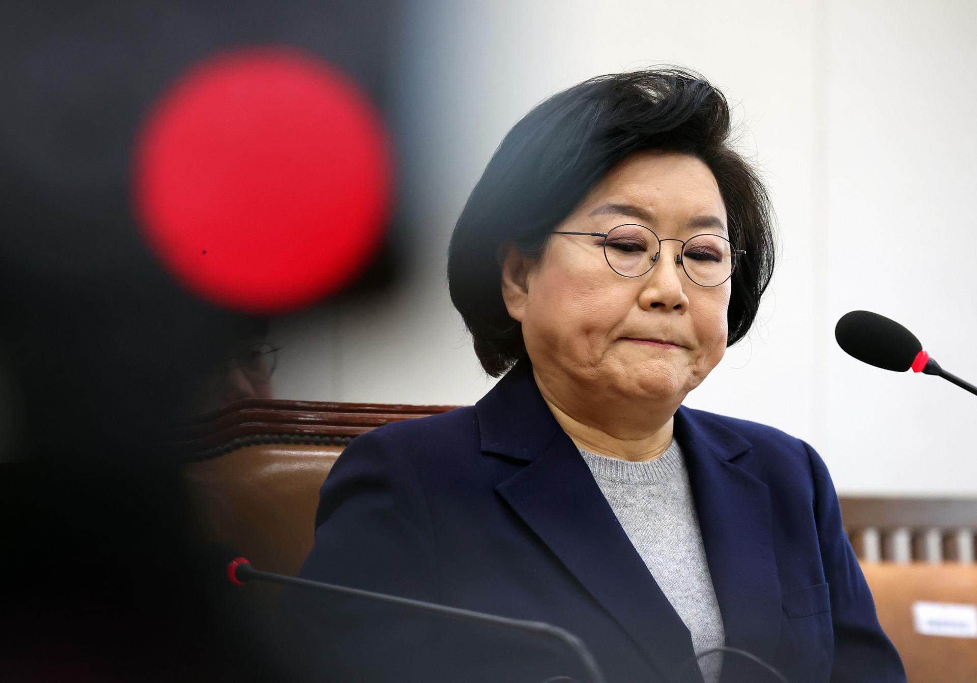 Lee Hye-hoon during a confirmation hearing for her nomination as budget minister before the National Assembly’s Strategy and Finance Committee, on Friday. Photo: The Korea Times