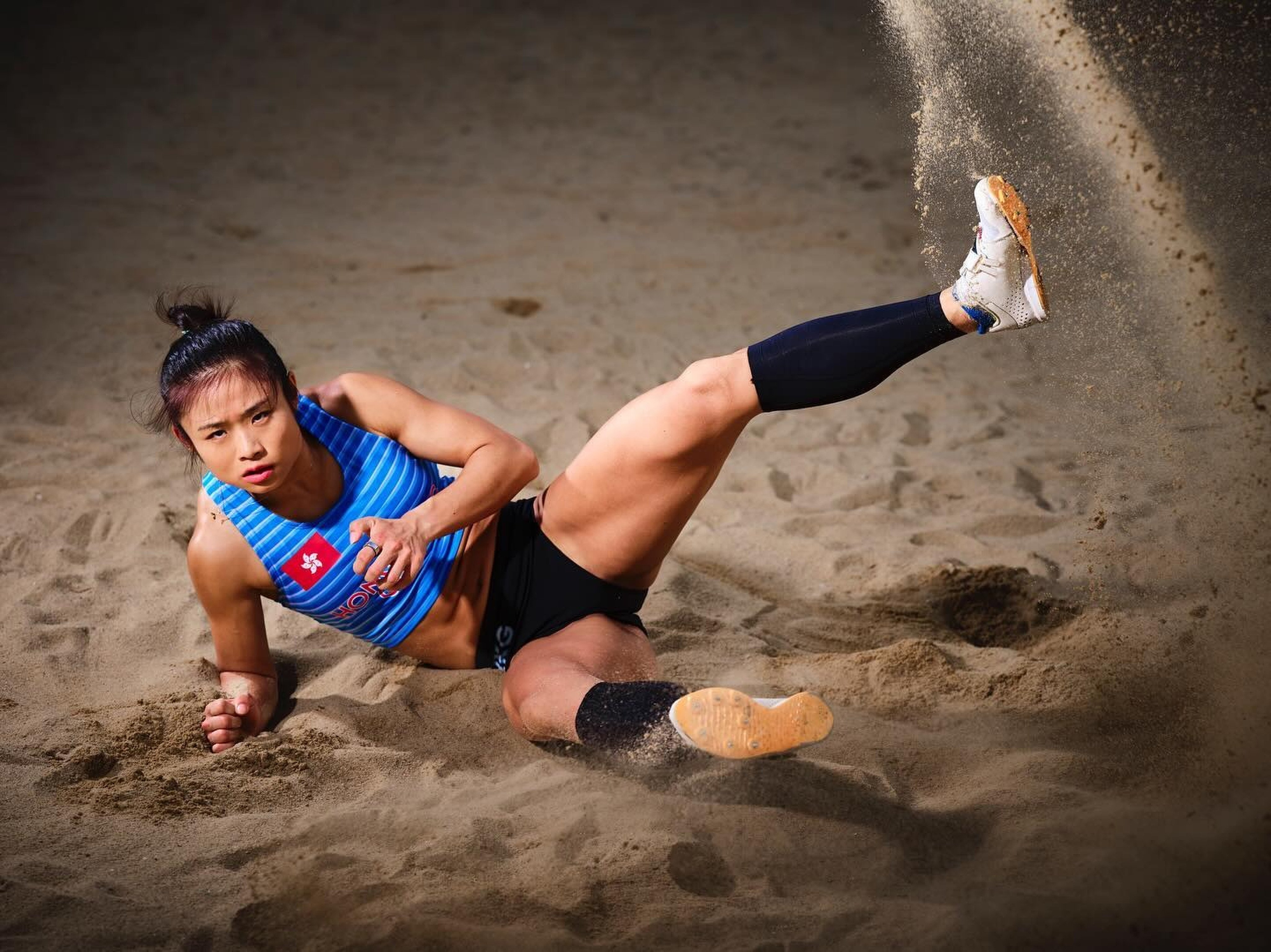 Hong Kong long jumper Tiffany Yue is rebuilding her technique after an injury-plagued National Games outing last year. Photo: handout