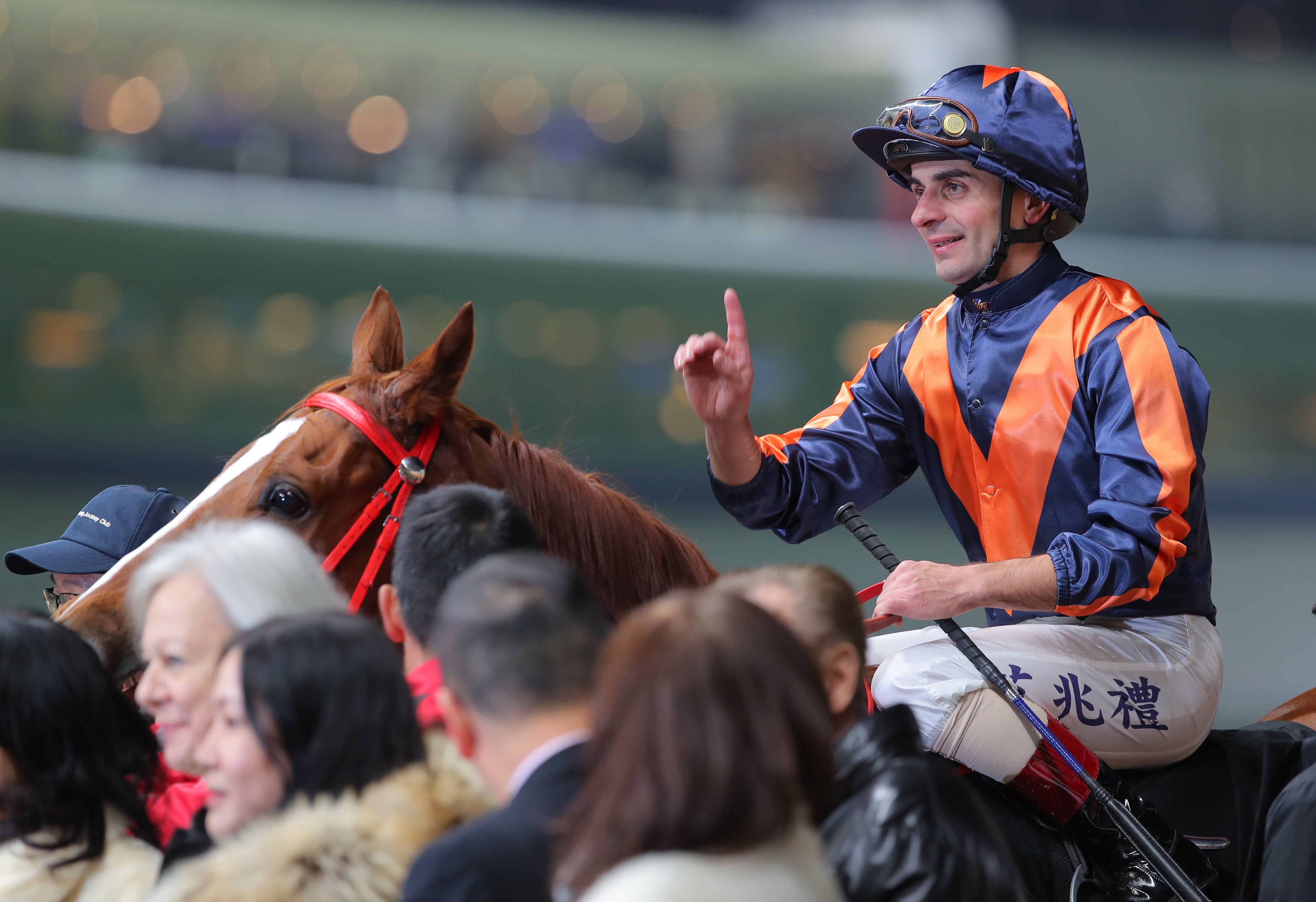 Andrea Atzeni celebrates a Happy Valley winner. Photos: Kenneth Chan