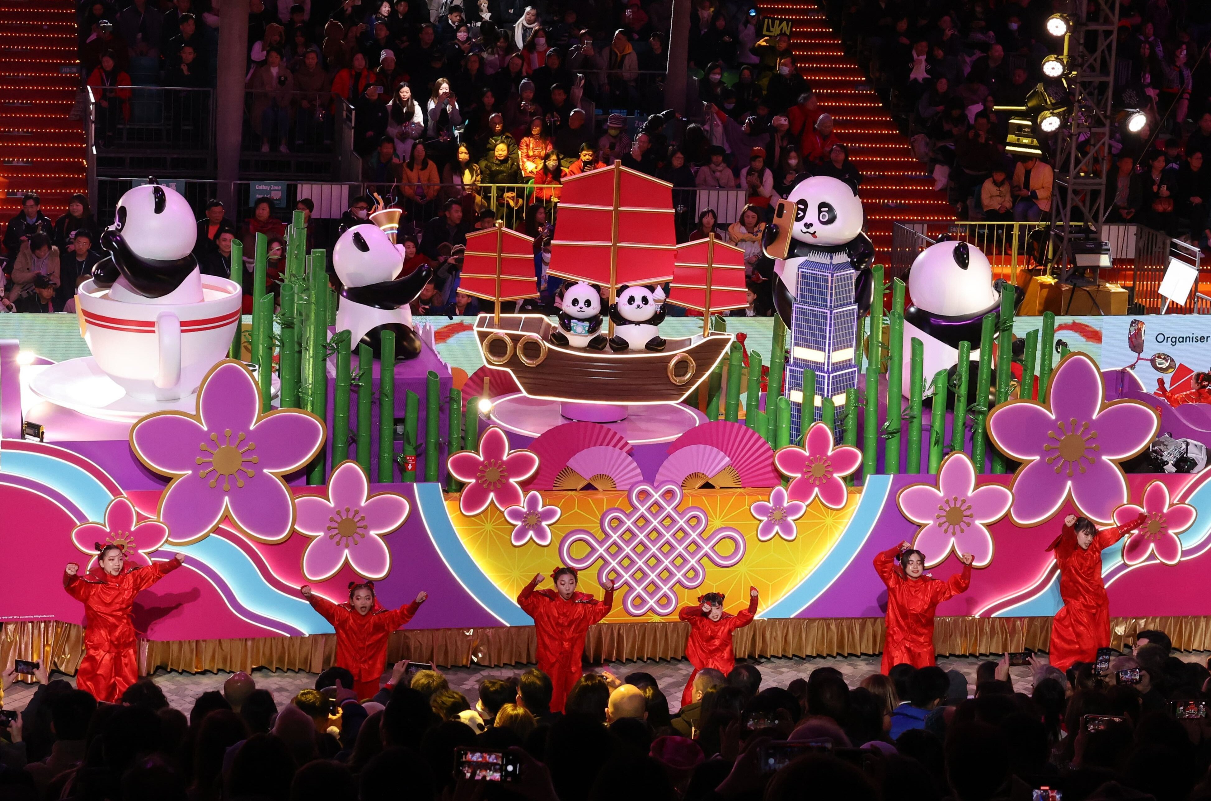 A performance during the Lunar New Year parade in 2025. Photo: Nora Tam