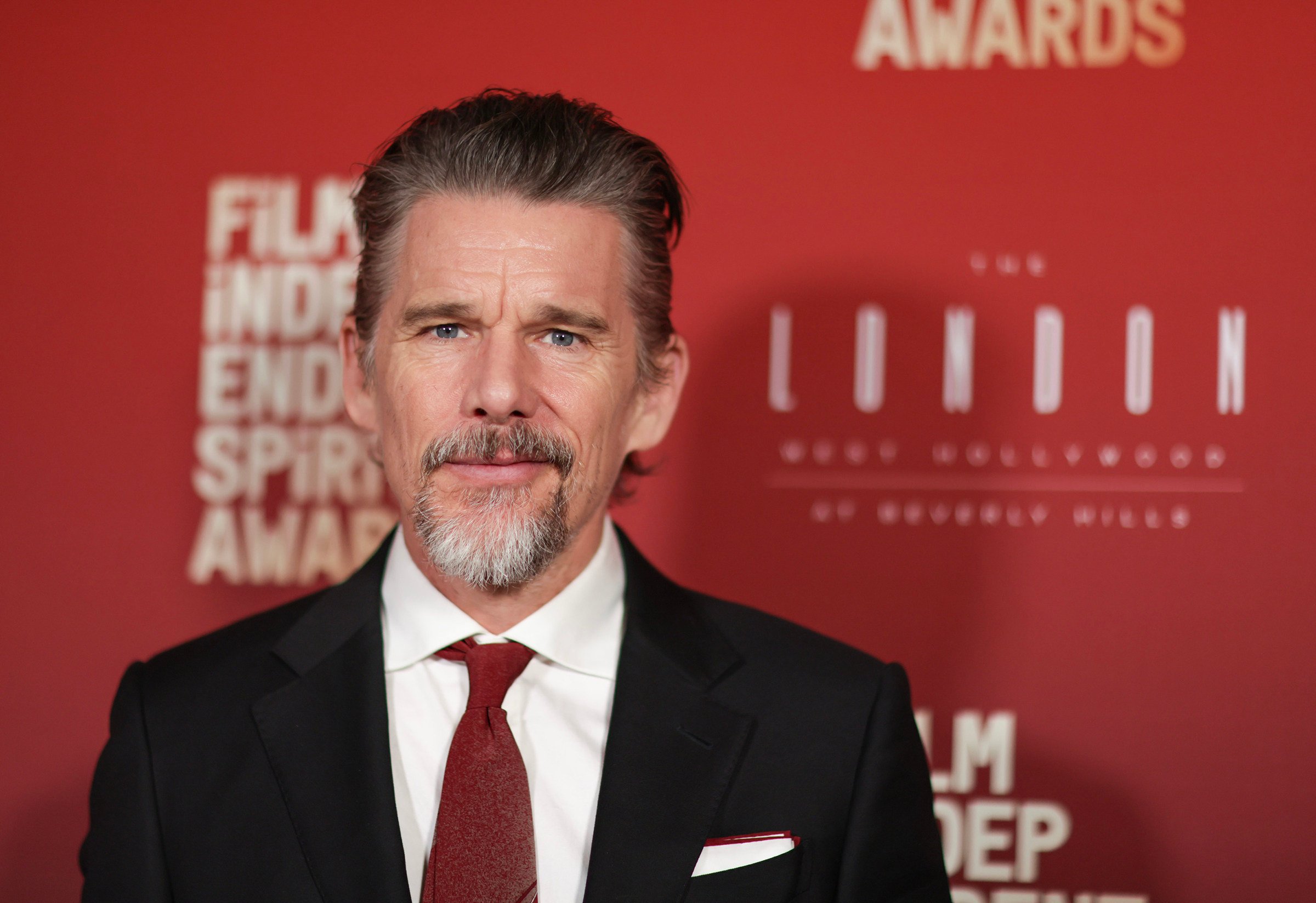 Ethan Hawke attends the 2026 Film Independent Spirit Awards Nominees Brunch in West Hollywood, California. The actor says it’s meaningful friendships that fuel his projects. Photo: TNS