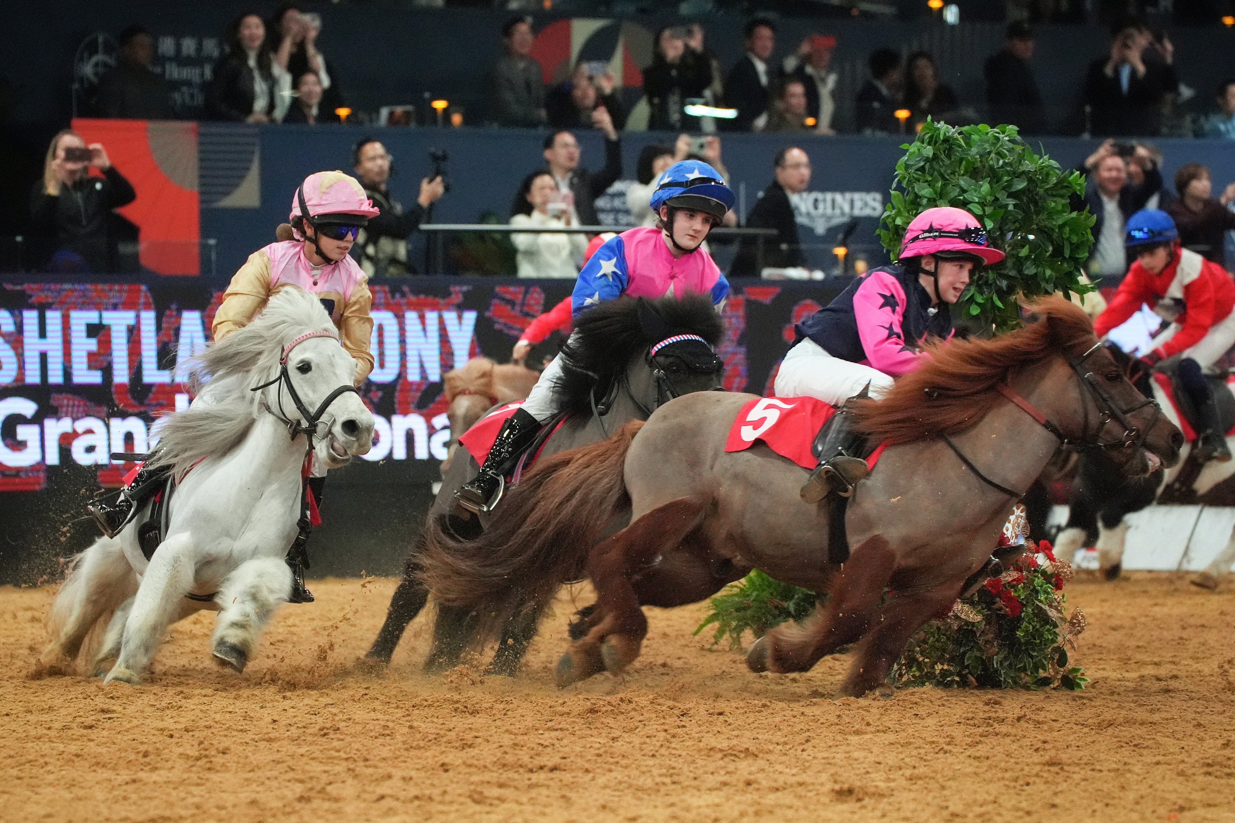 The Shetland Pony Grand National was one of the highlights of the opening day of the Longines Hong Kong International Horse Show. Photo: Elson Li