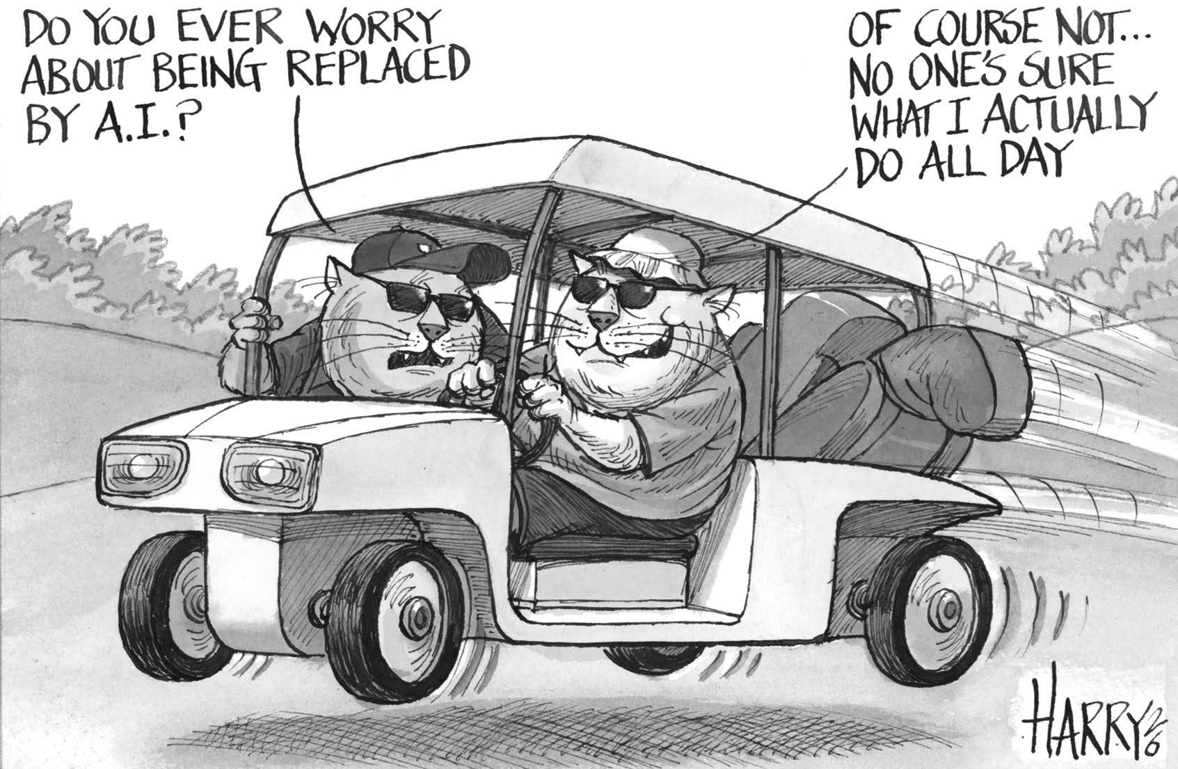 The Harry’s View cartoon for January 20. Illustration: Harry Harrison