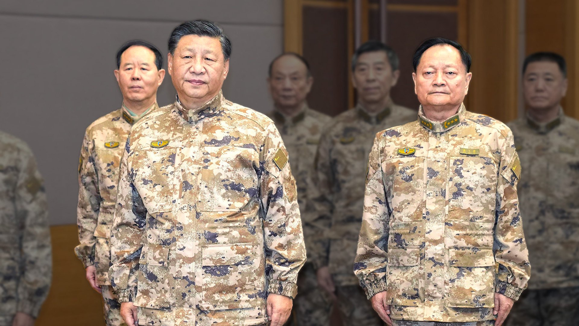 Xi Jinping, Zhang Youxia and Liu Zhenli 2