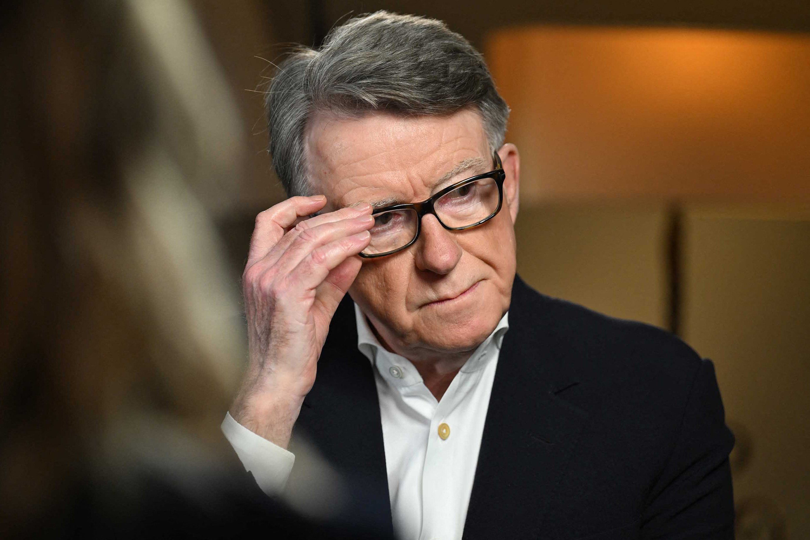 Peter Mandelson, Britain’s former ambassador to the US. Photo: BBC via AFP