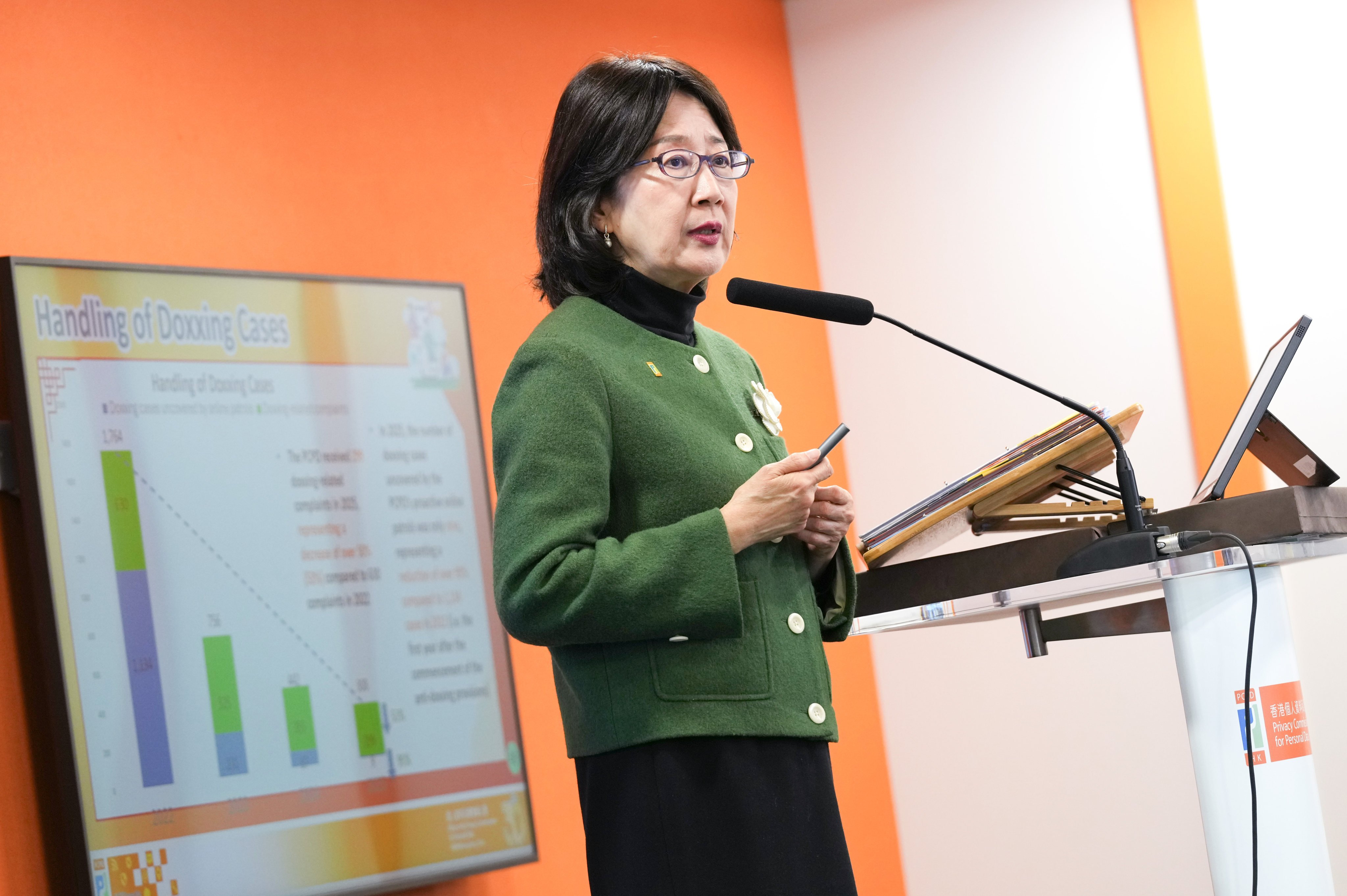 Privacy Commissioner for Personal Data Ada Chung. Photo: Jelly Tse