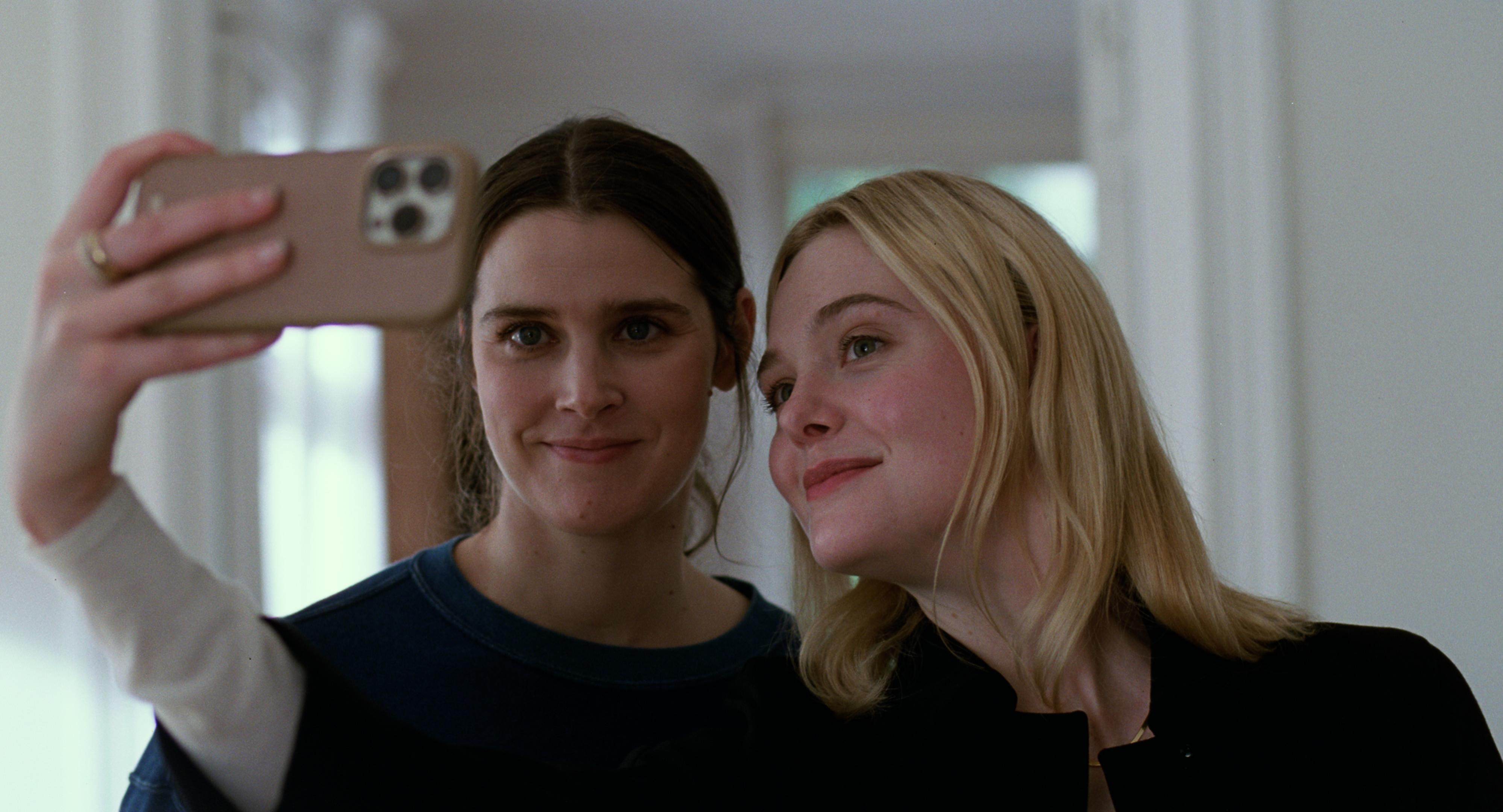 Elle Fanning (right) and Inga Ibsdotter Lilleaas in a still from Sentimental Value. The two actresses, along with the other two leads, Stellan Skarsgard and Renate Reinsve, have received Academy Award nominations for their roles in Joachim Trier’s Norwegian family drama.