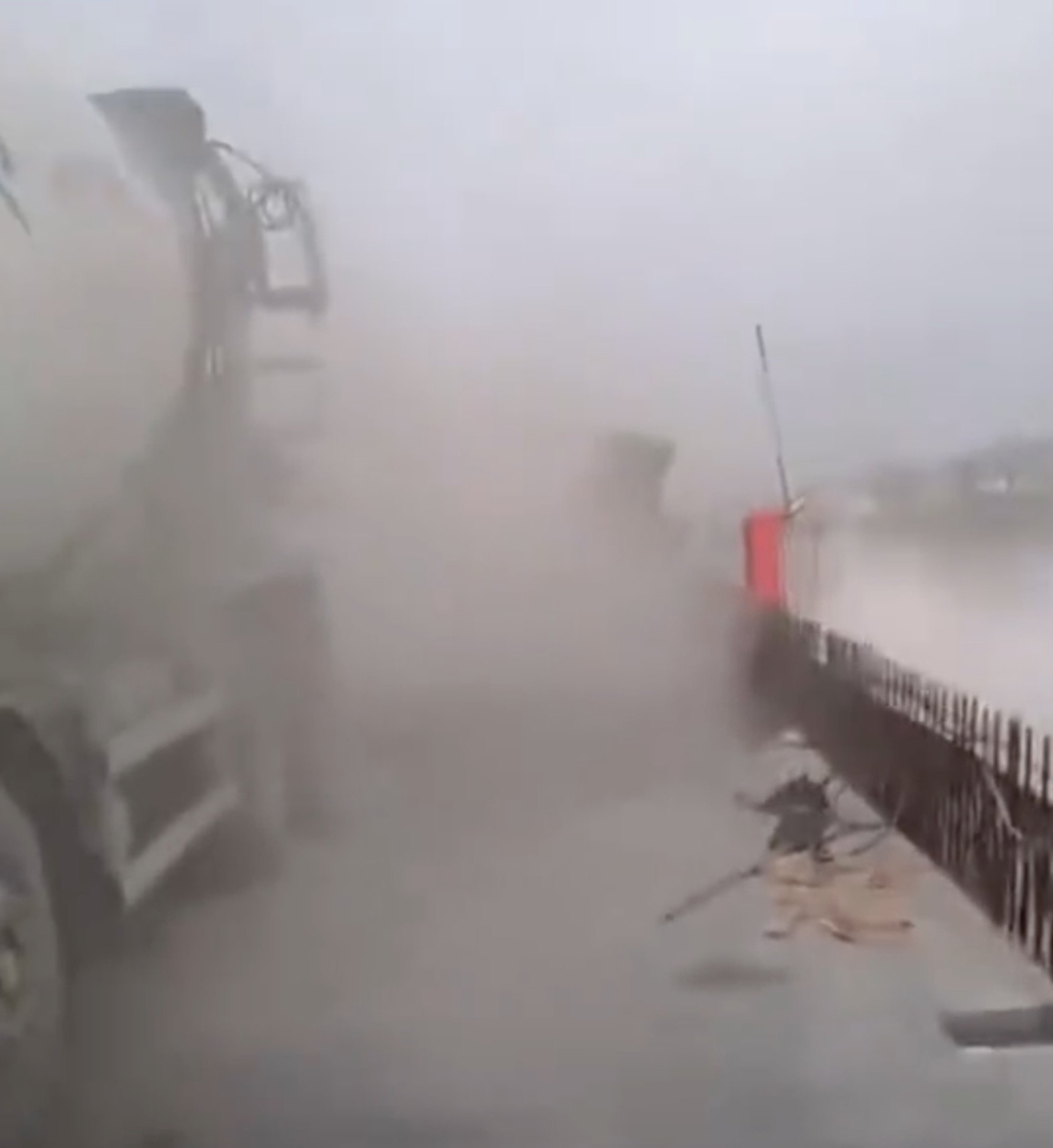 The unfinished Yuegang Bridge collapsed on Monday when the main span suddenly gave way. Photo: Handout