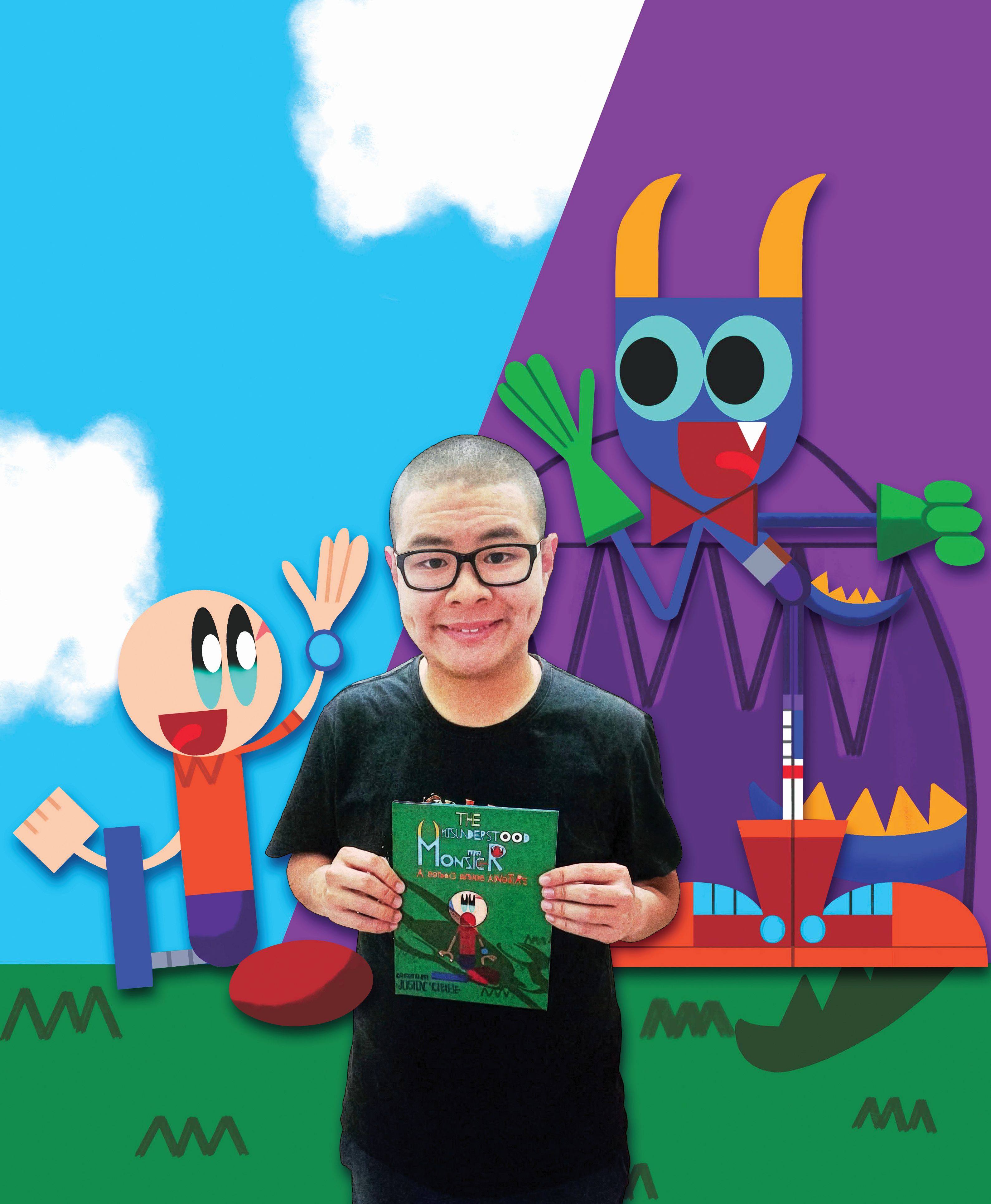 Hong Kong cartoonist Justin Tan Haozhi turned to art to inspire young readers to show empathy and kindness, especially towards people with special educational needs (SEN). Photo: SCMP/Handout