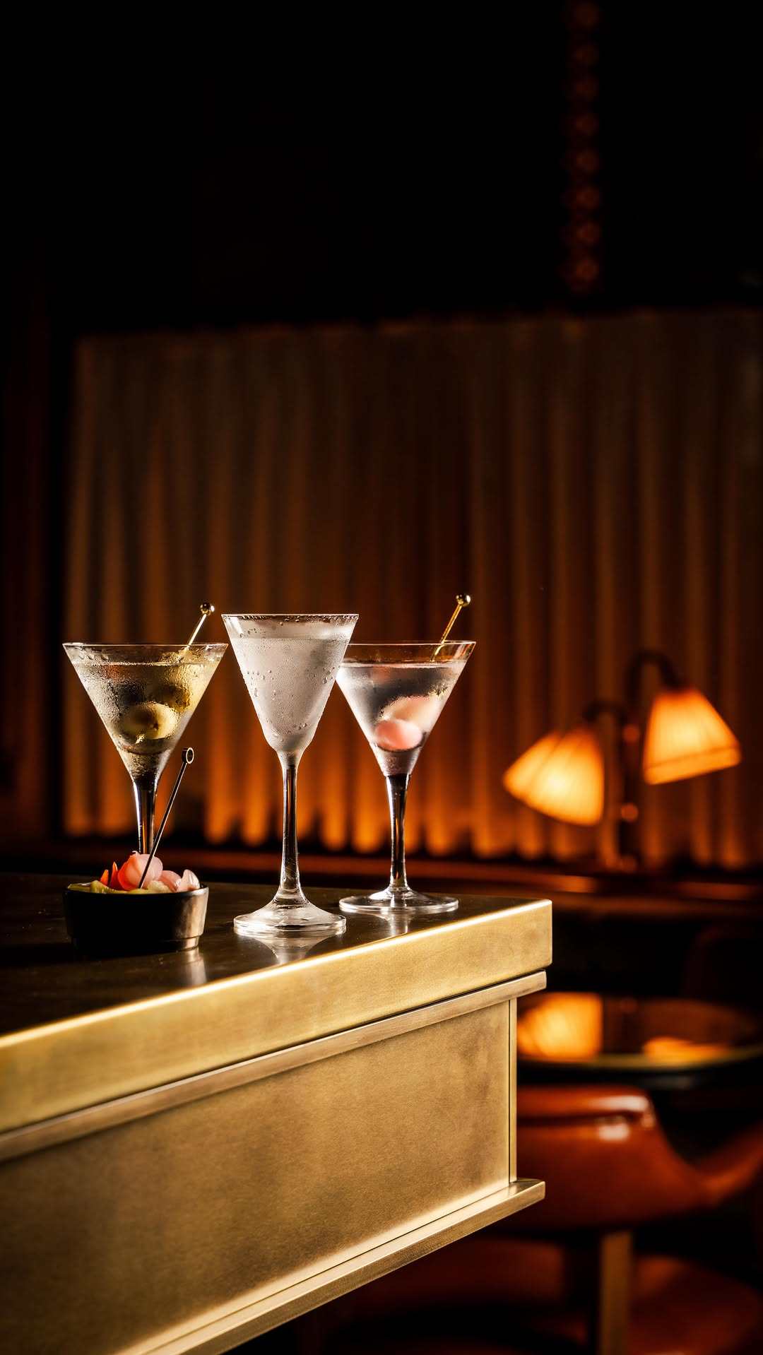 Martinis at the Martini Bar at Hawksmoor St Pancras, in London. Photo: Instagram/hawksmoormartinibar