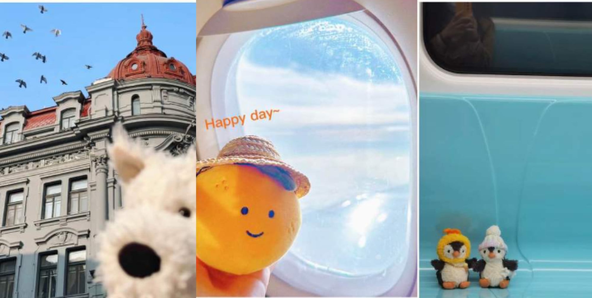 Some so-called doll mummies even take their “children” on holiday and post photographs of them online, like those above. Photo: RedNote Some so-called doll mummies even take their “children” on holiday and post photographs of them online, like those above. Photo: RedNote