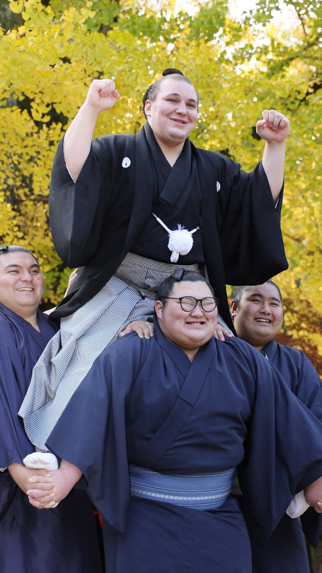 Ukrainian sumo star Aonishiki Arata. Photo: Handout