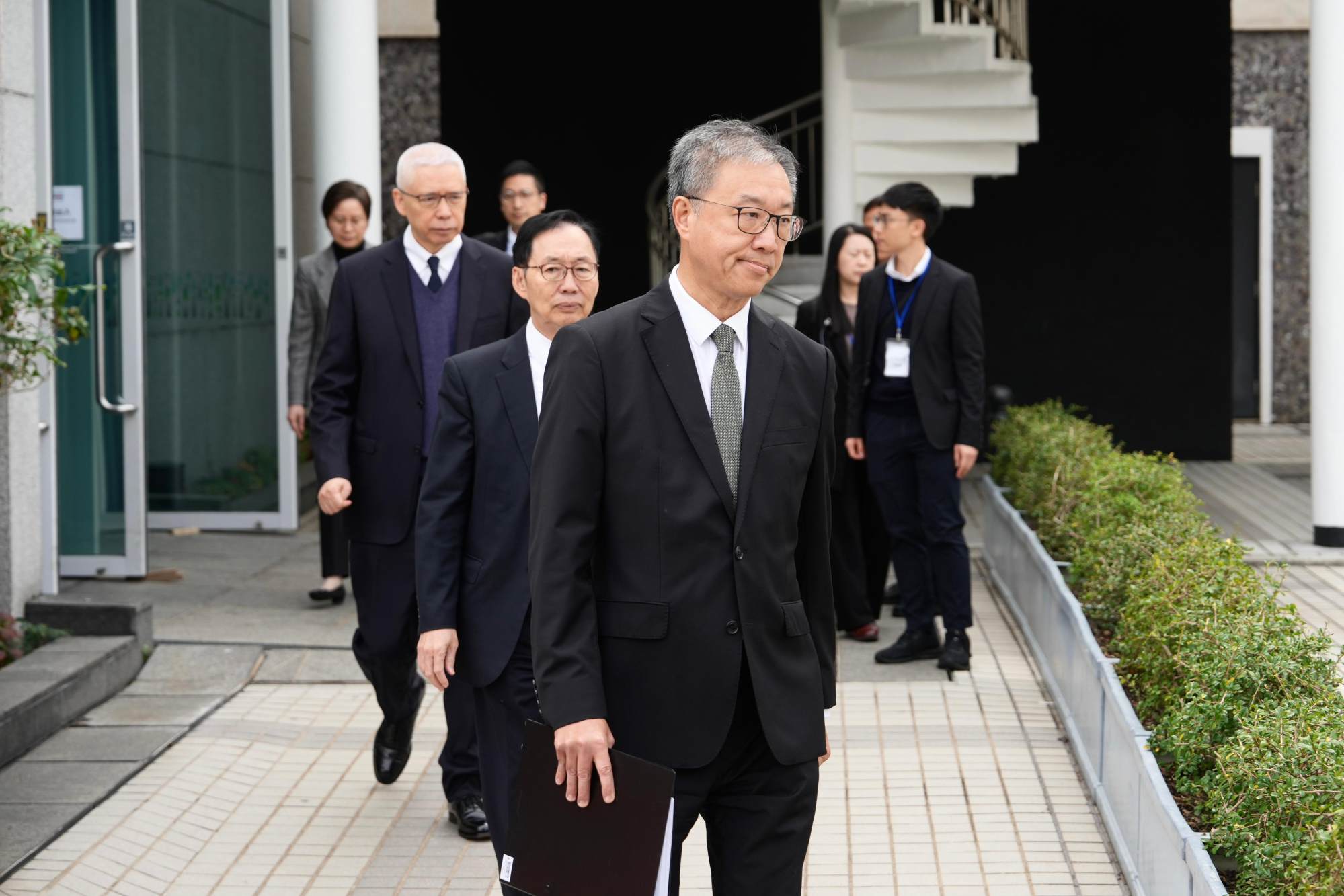Judge David Lok gave an overview of the committee’s work during the session. Photo: Sam Tsang