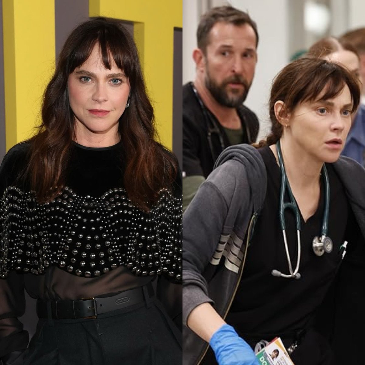 Fiona Dourif, currently starring on The Pitt, is the daughter of veteran actor Brad Dourif. Photos: @fionadourif/Instagram; IMDb