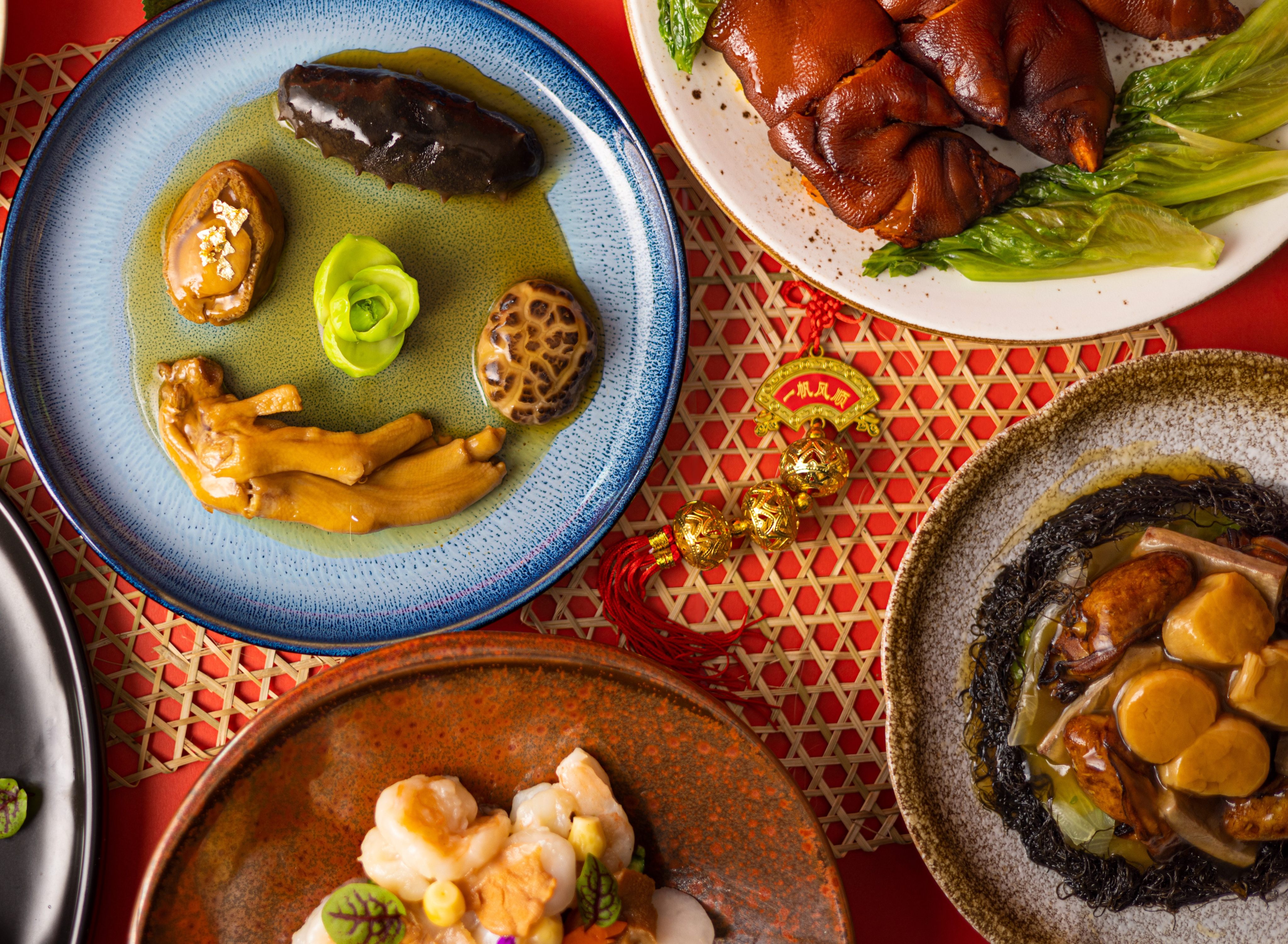 Lunar New Year dishes at Hotel Icon’s 
Above & Beyond restaurant. Photo: courtesy Hotel Icon