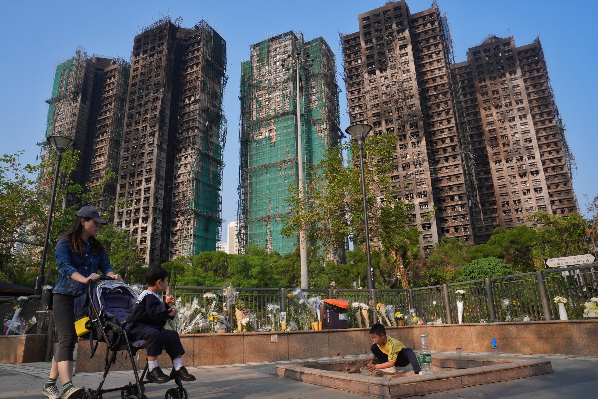 The city’s worst blaze in decades broke out in November last year. Photo: Elson Li