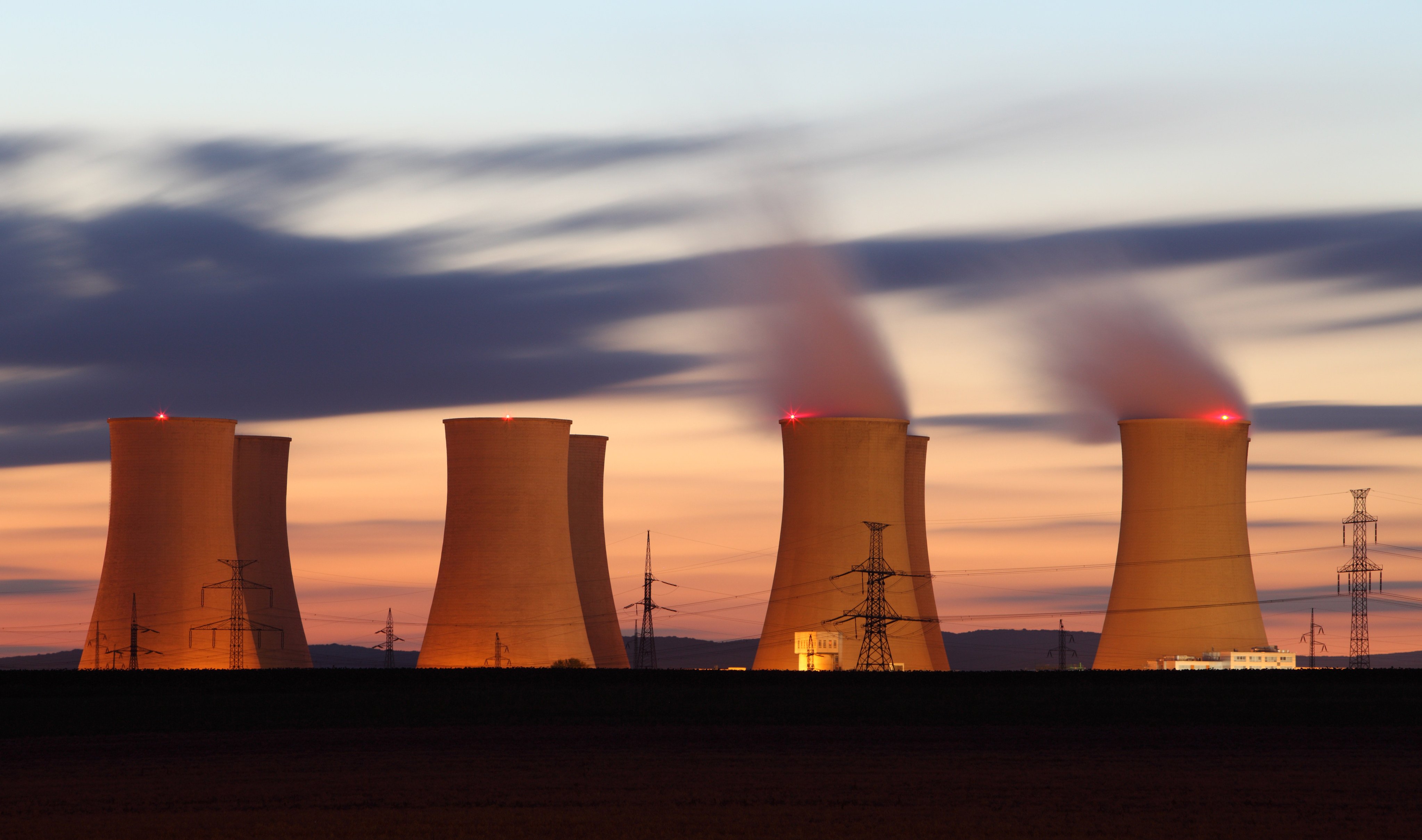 A nuclear power plant operating at night. Russia’s state-owned energy company Rosatom has been contracted to build Vietnam’s first nuclear power plant. Photo: Shutterstock