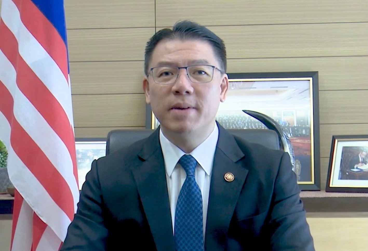 Malaysian Housing and Local Government Minister Nga Kor Ming delivering a speech as the president of the UN Habitat Assembly on World Cities Day last year. Photo: YouTube/UN Habitat Worldwide