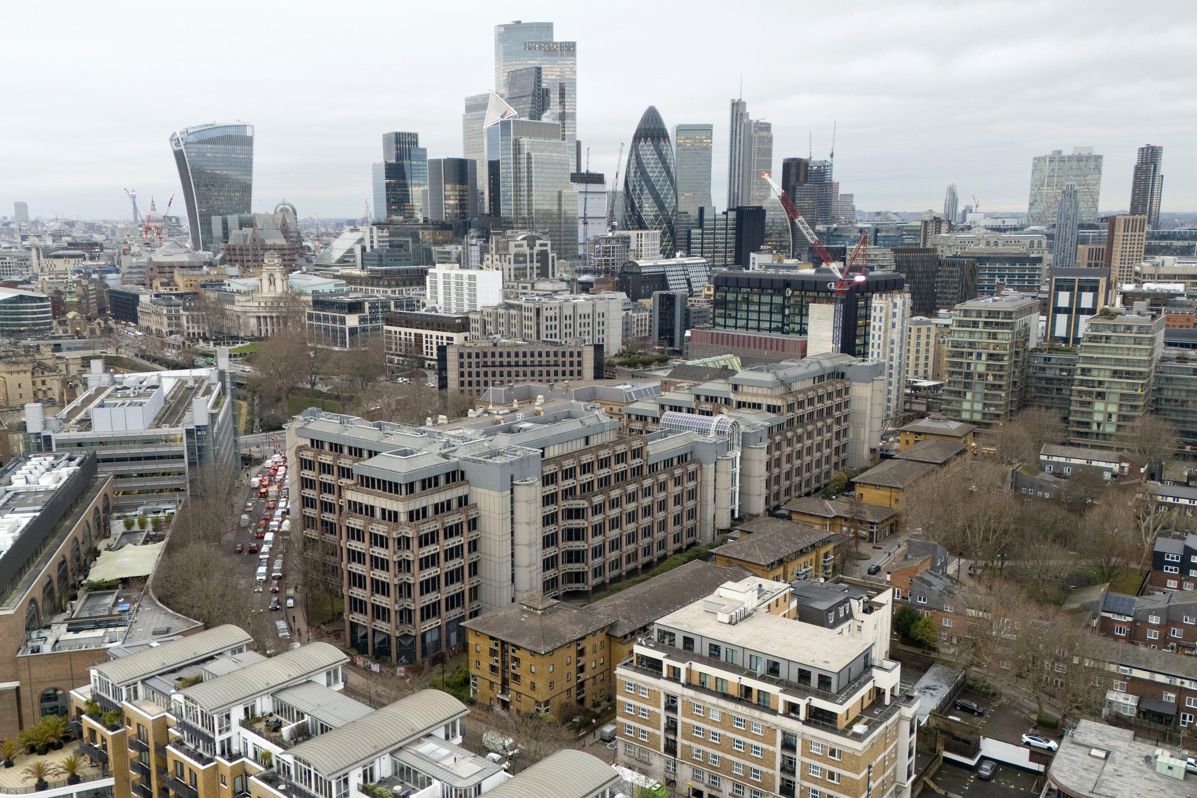 The location proposed for the new Chinese embassy at the old Royal Mint Court is seen in London, United Kingdom, on January 14. Photo: EPA
