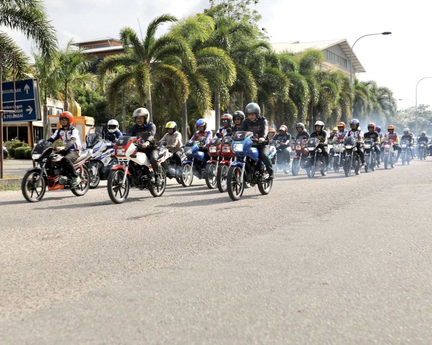Participants at the RXZ Forever Legend motorcycling event in Kelantan, Malaysia. Photo: Facebook/RXZ-Forever-Legend
