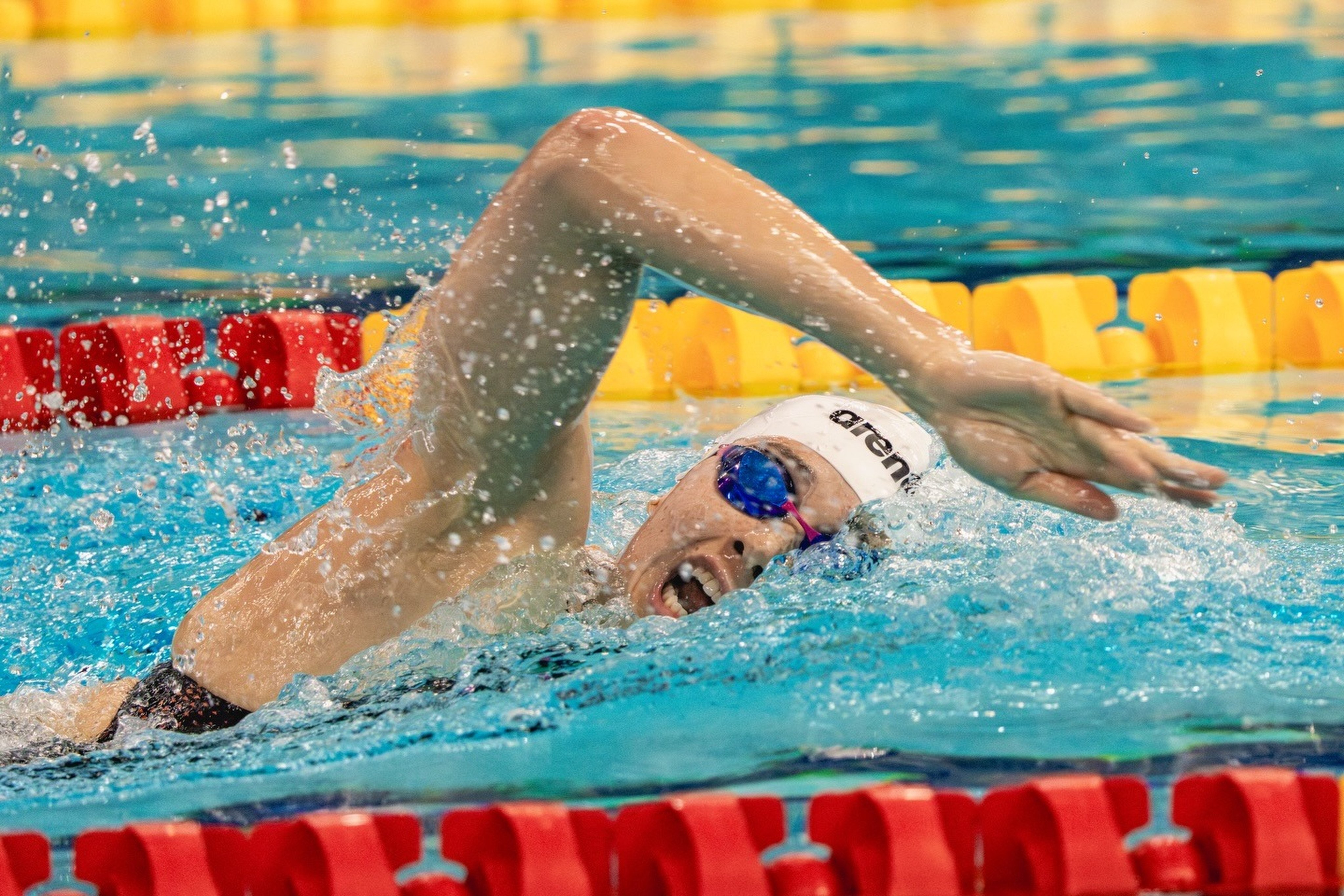 Hong Kong star Siobhan Haughey won the 50m freestyle at the Dubai Swimming Championships in meet-record time. Photo: Handout